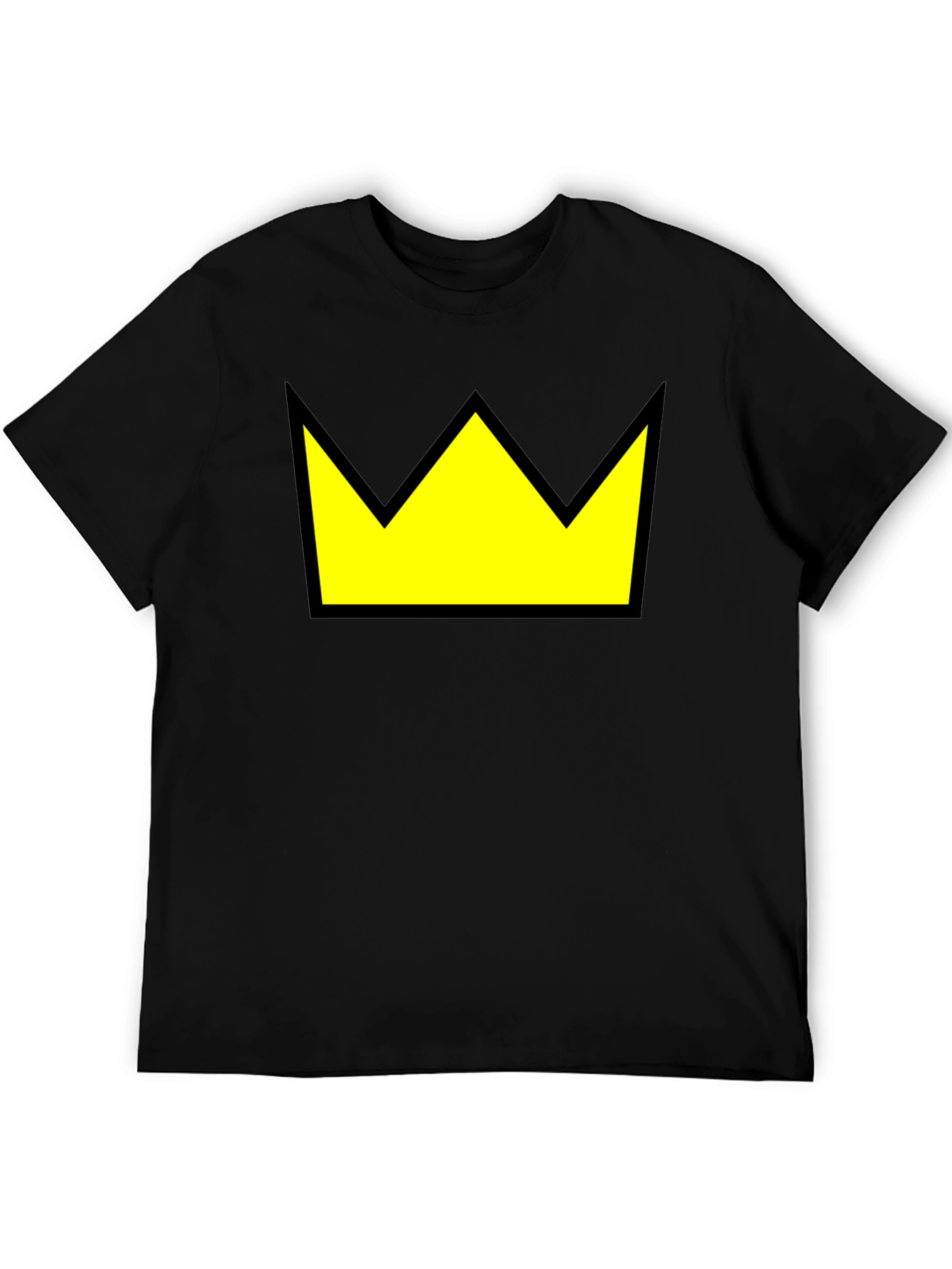 Crown Graphic Tee - Black Cotton Blend