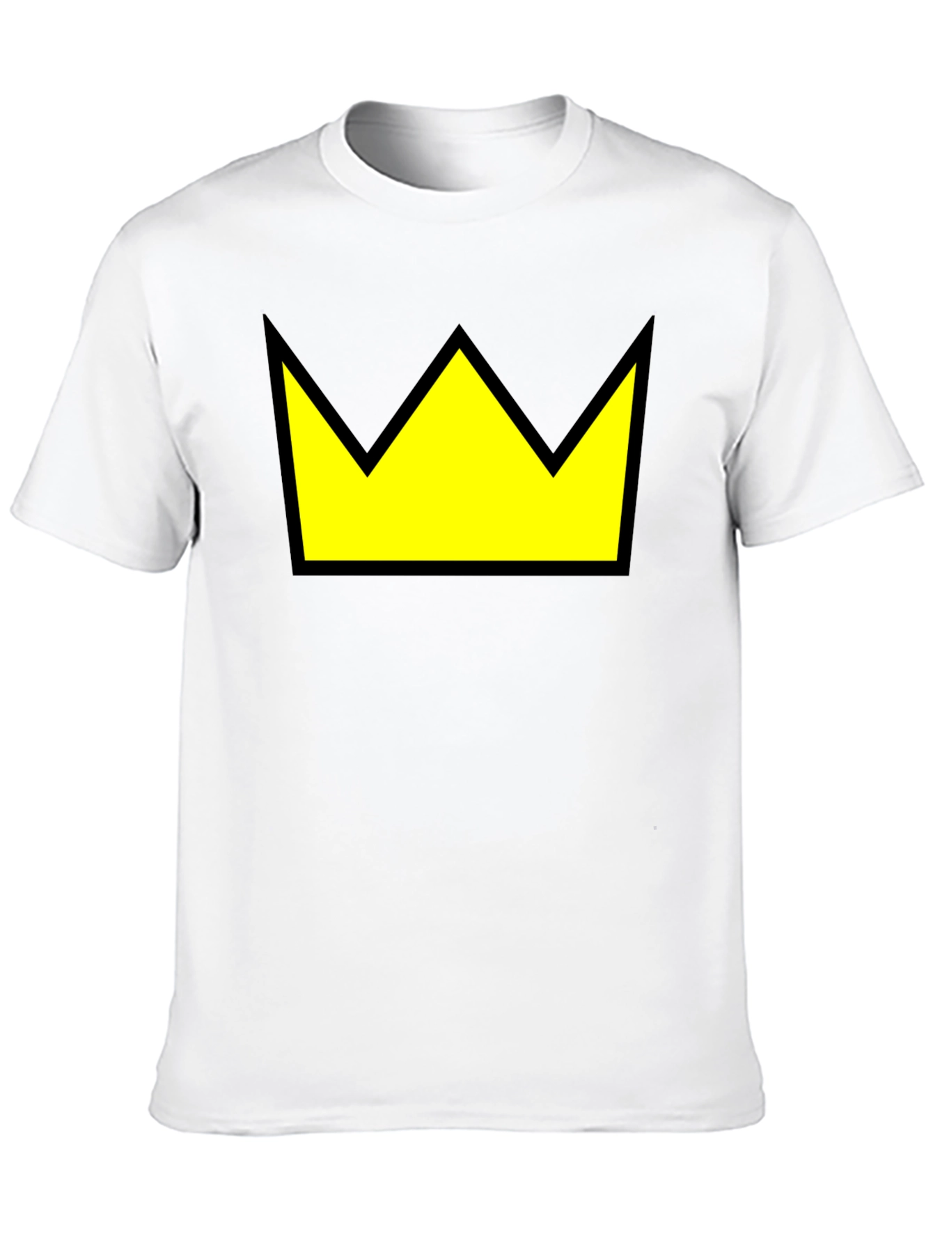 Crown Graphic Tee - Black Cotton Blend