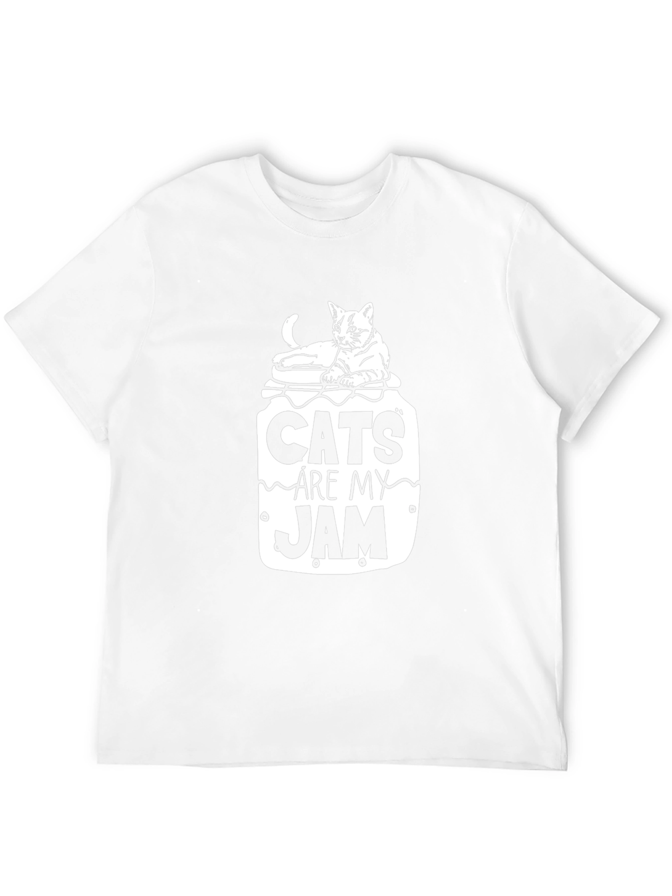Cats Are My Jam T-Shirt Funny Cat Lover Tee