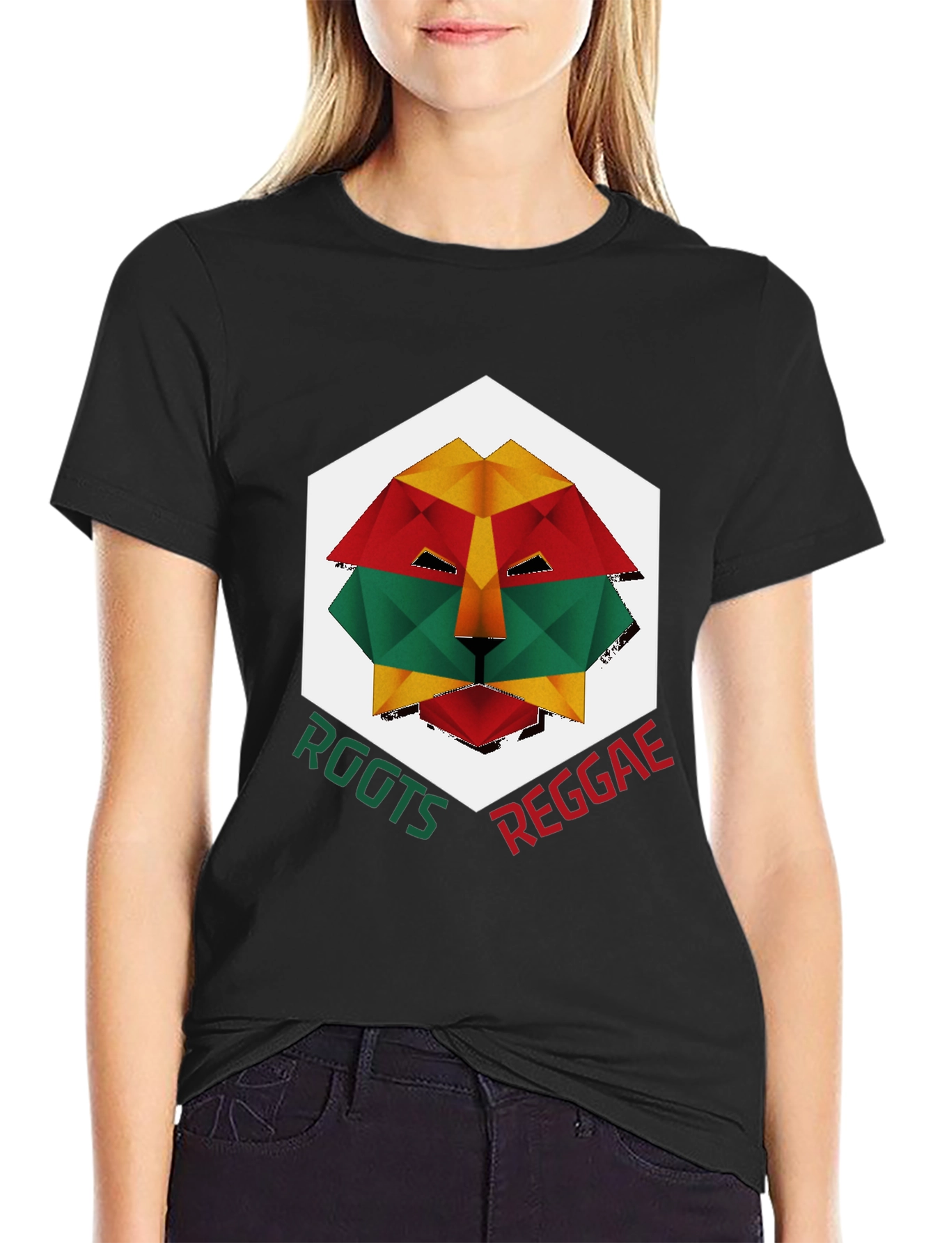 Roots Reggae Lion Graphic T-Shirt