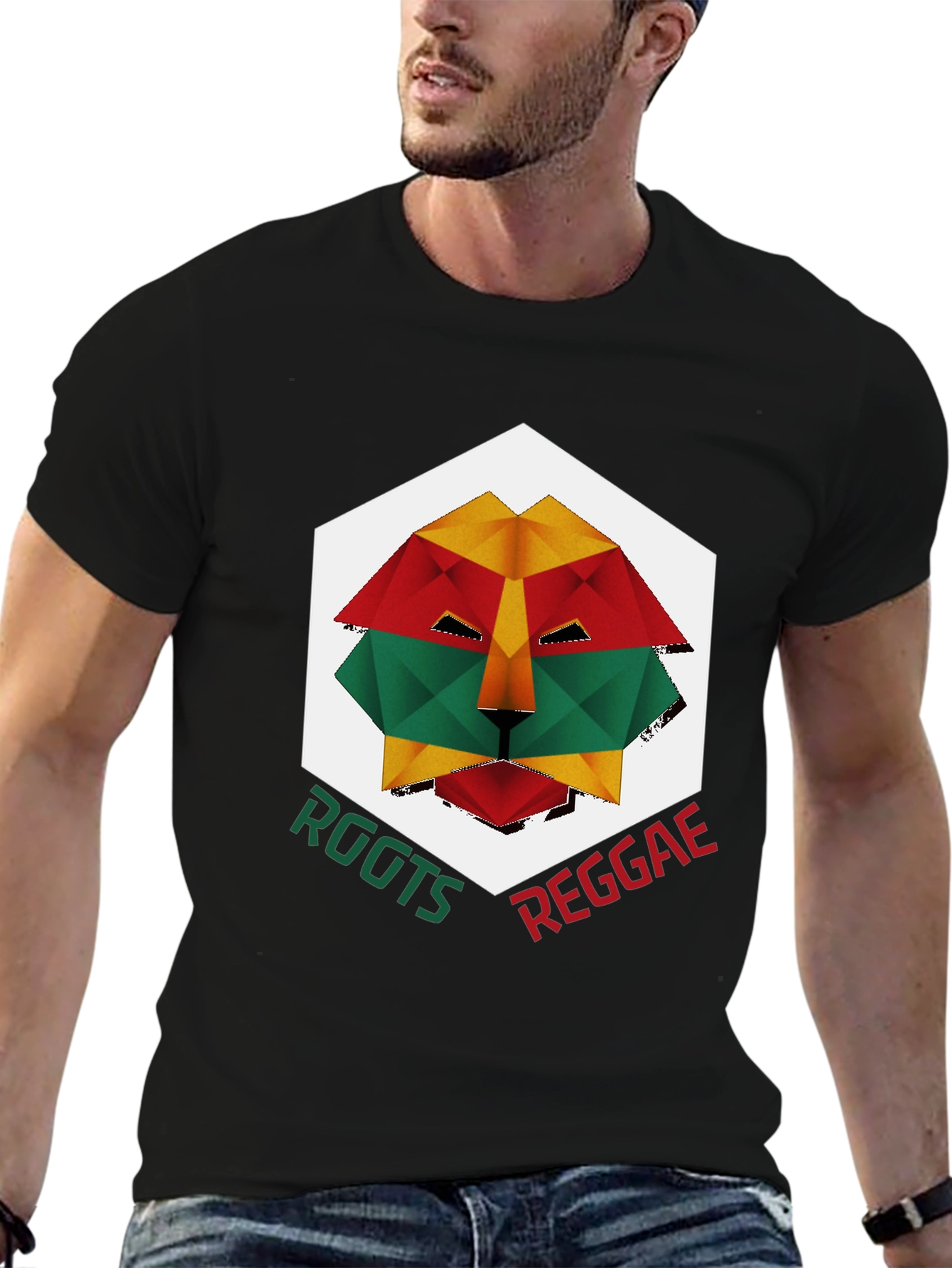 Roots Reggae Lion Graphic T-Shirt