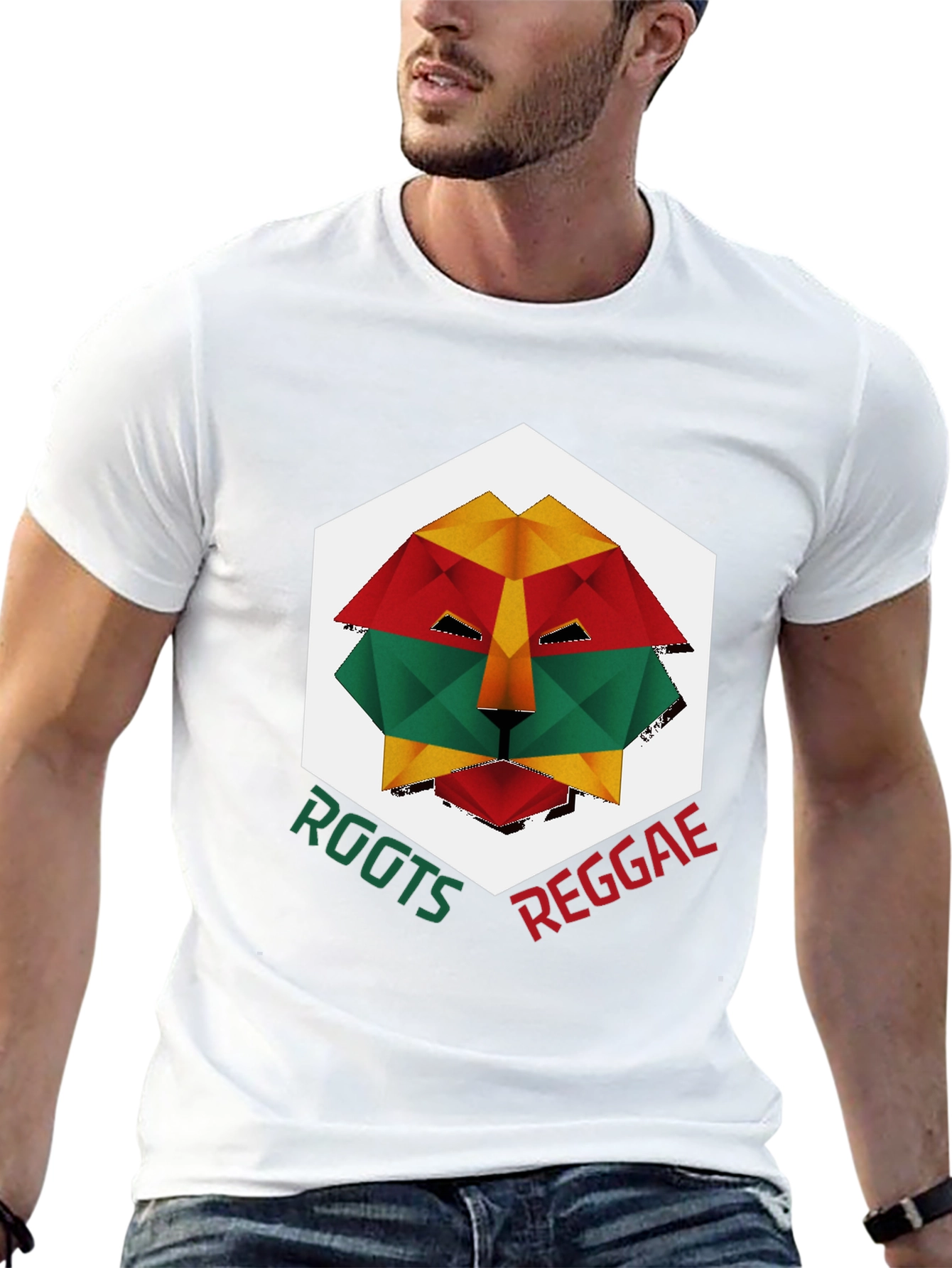 Roots Reggae Lion Graphic T-Shirt