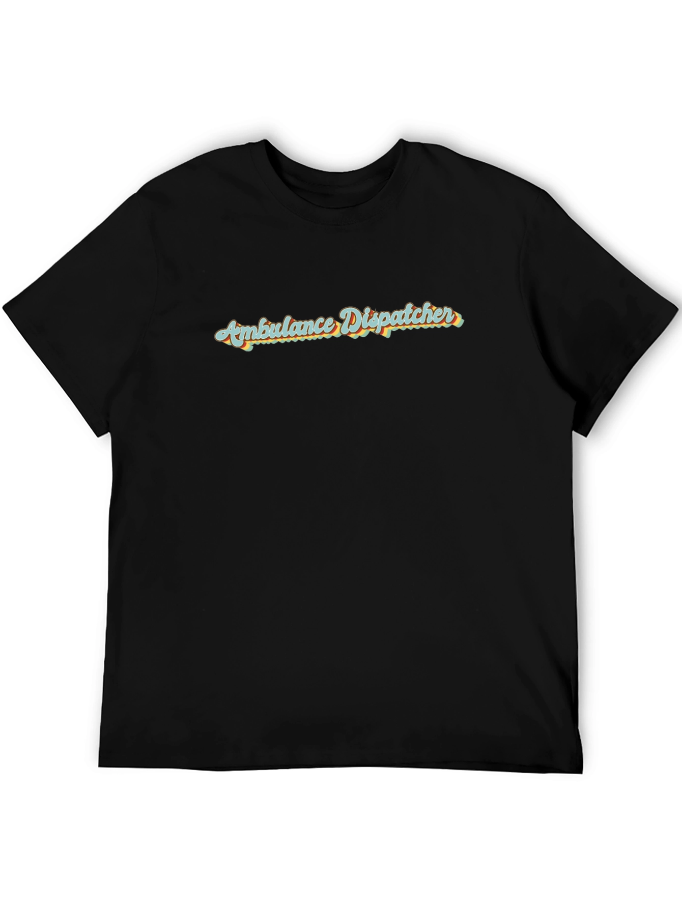 Ambulance Dispatcher Retro Graphic Tee - Black
