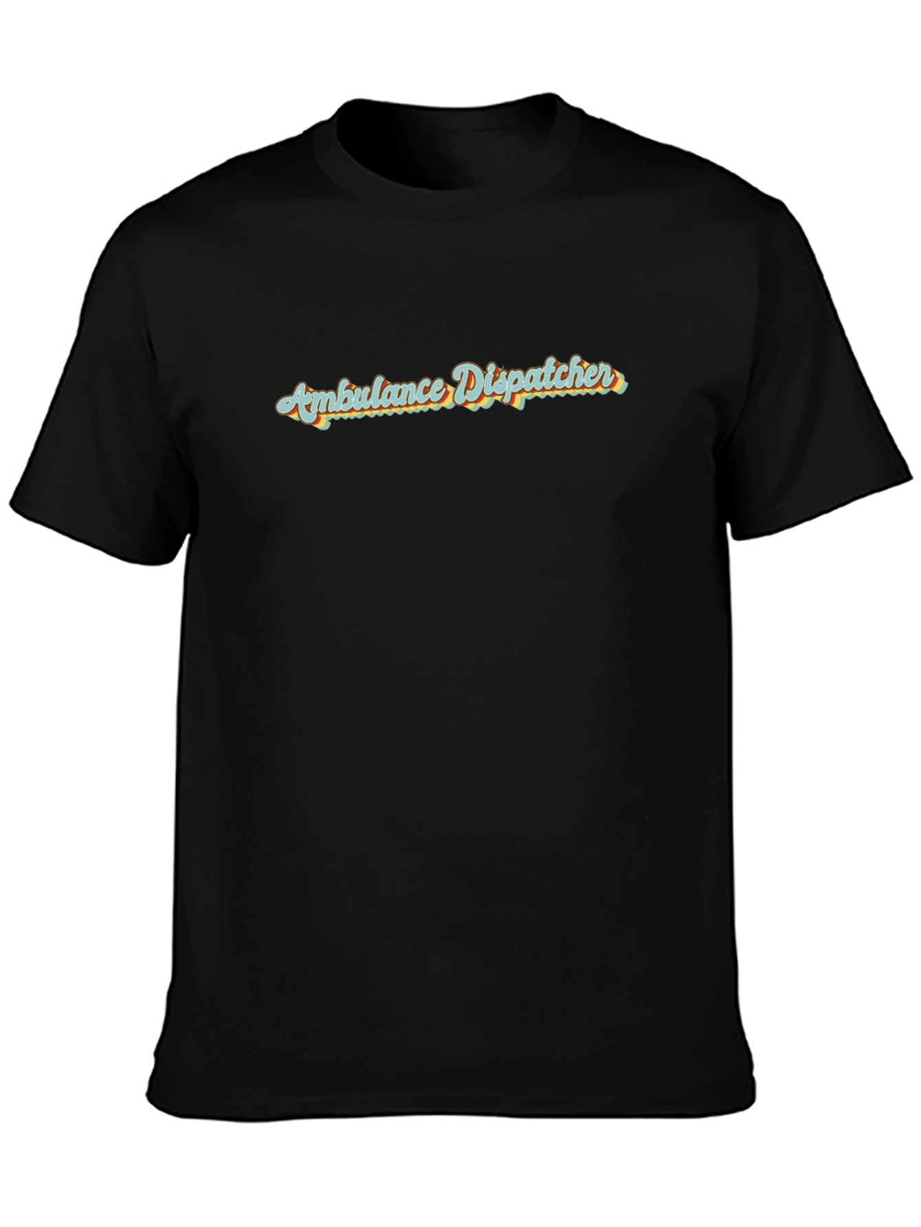 Ambulance Dispatcher Retro Graphic Tee - Black