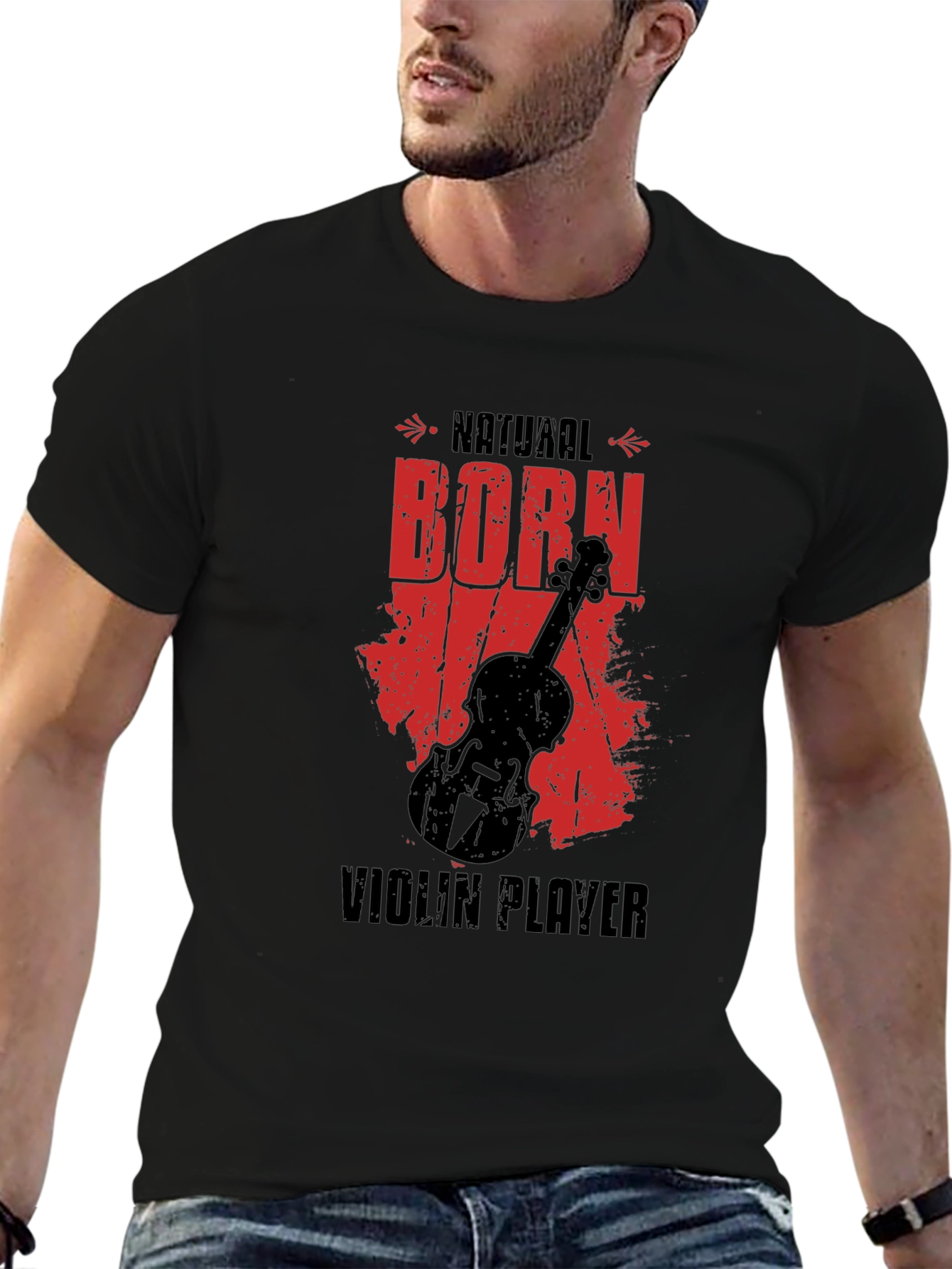 Natural Born Violin Player Graphic T-Shirt