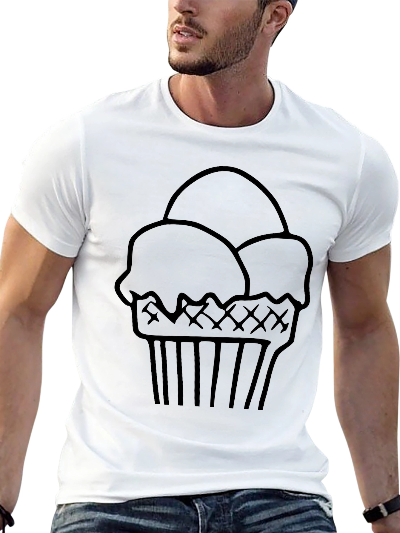 Ice Cream Cone Graphic Tee - Cool Casual Style