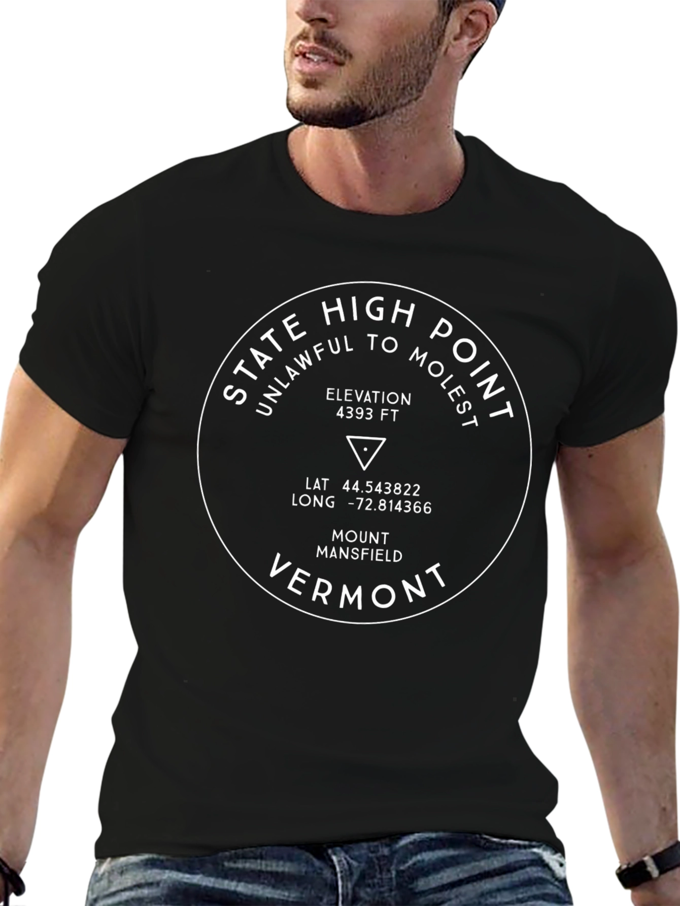 Vermont High Point T-Shirt - Mount Mansfield State Pride
