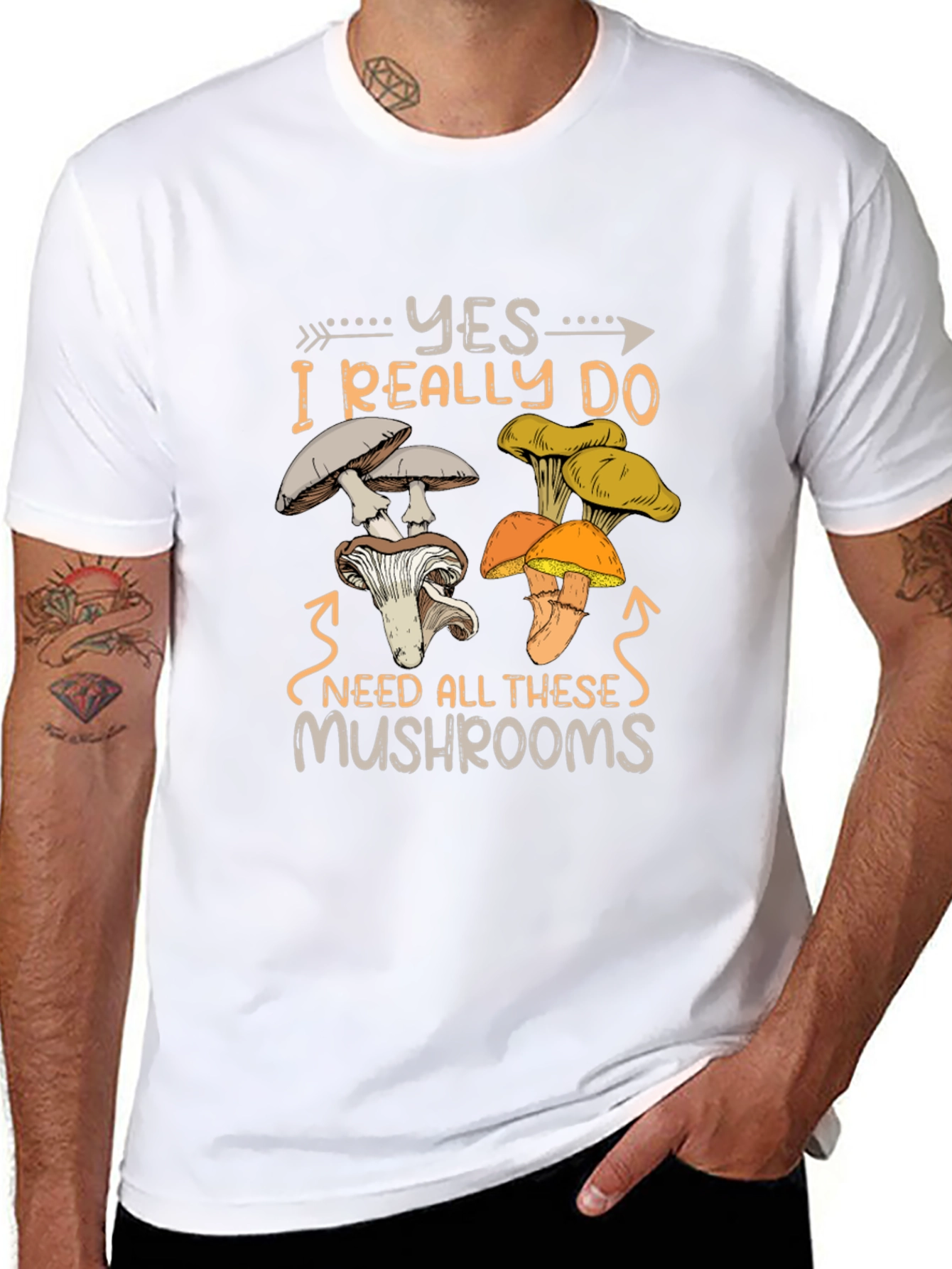 Mushroom Lover T-Shirt: Yes I Need All These Mushrooms!