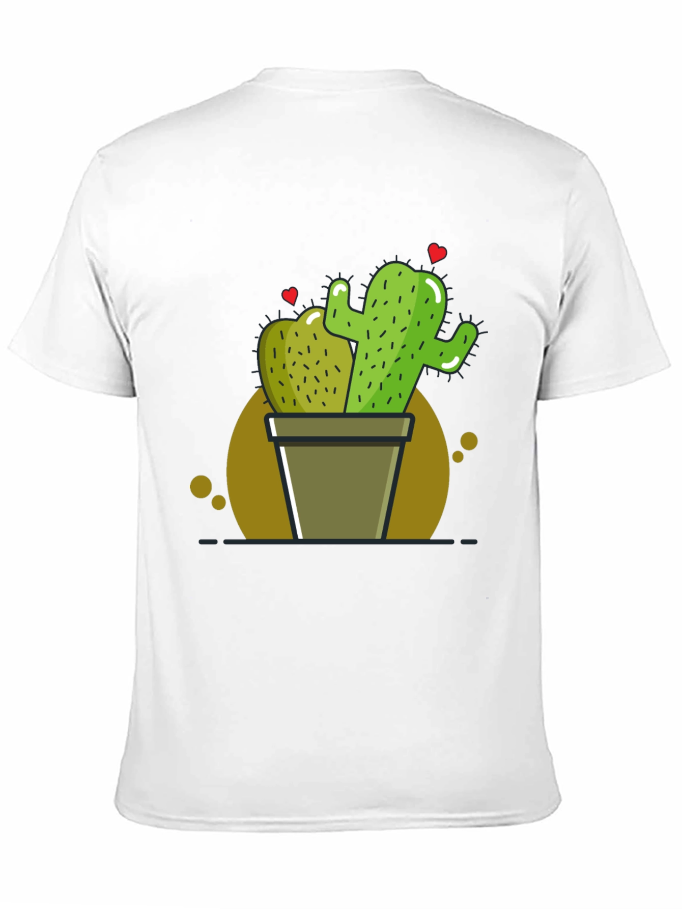Cactus Love T-Shirt - Black Graphic Tee