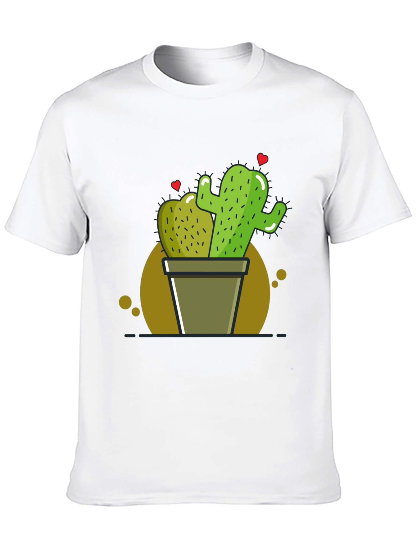 Cactus Love T-Shirt - Black Graphic Tee