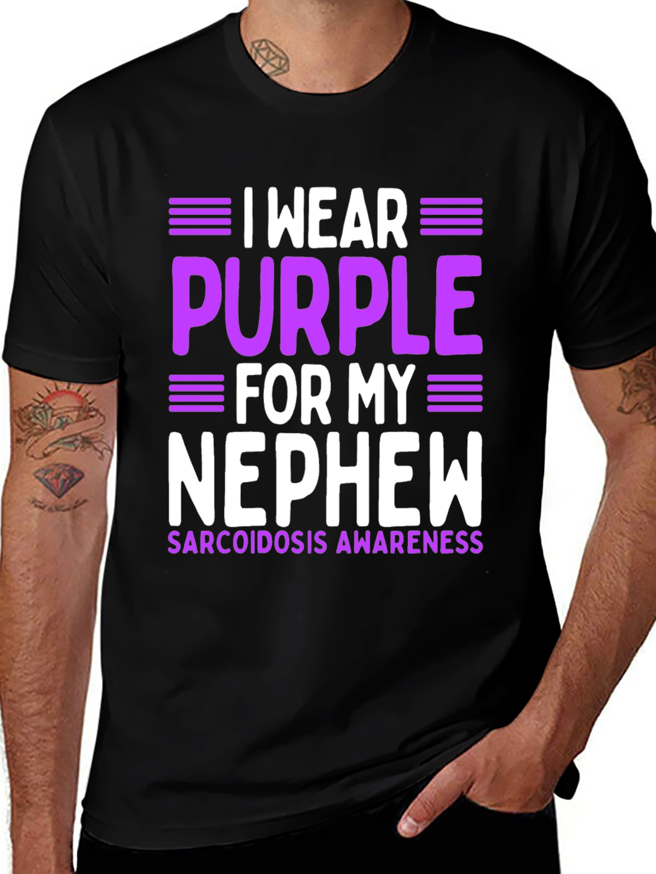 Purple Sarcoidosis Awareness T-Shirt