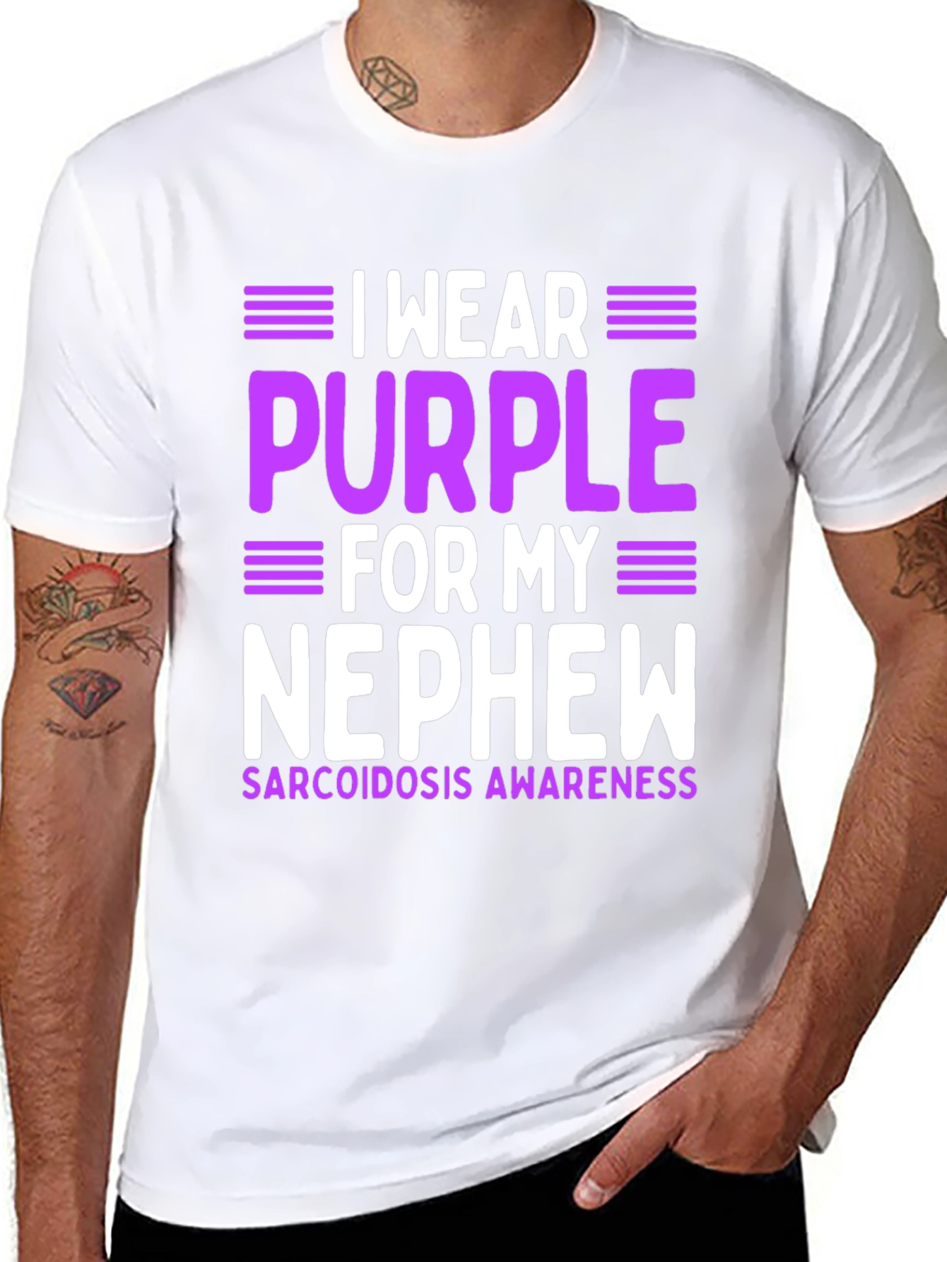 Purple Sarcoidosis Awareness T-Shirt