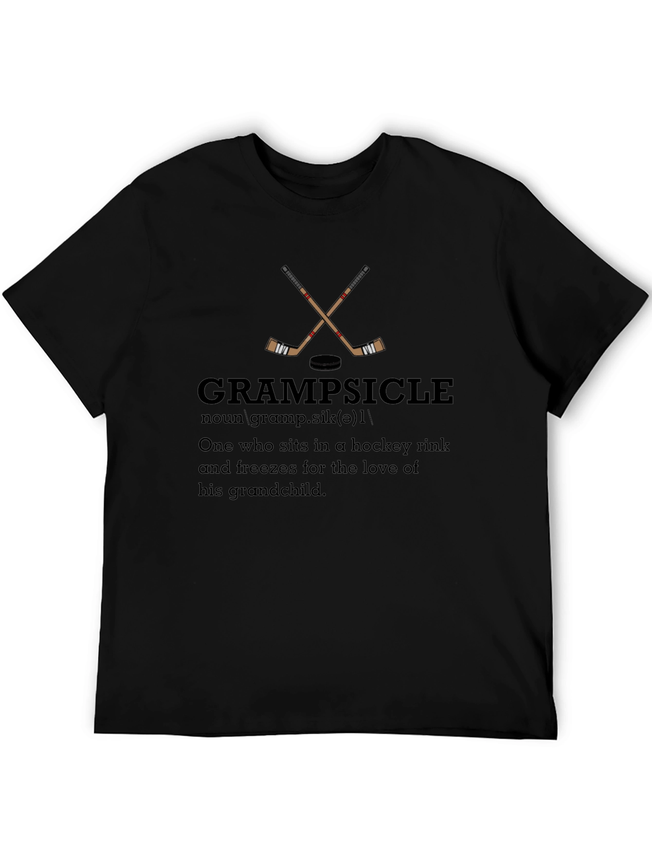 Grampsicle Hockey T-Shirt - Grandfather Gift