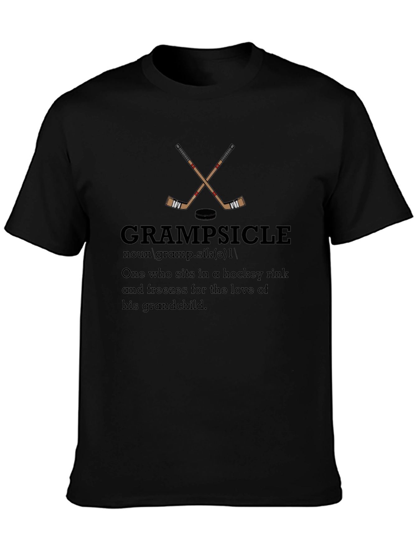 Grampsicle Hockey T-Shirt - Grandfather Gift