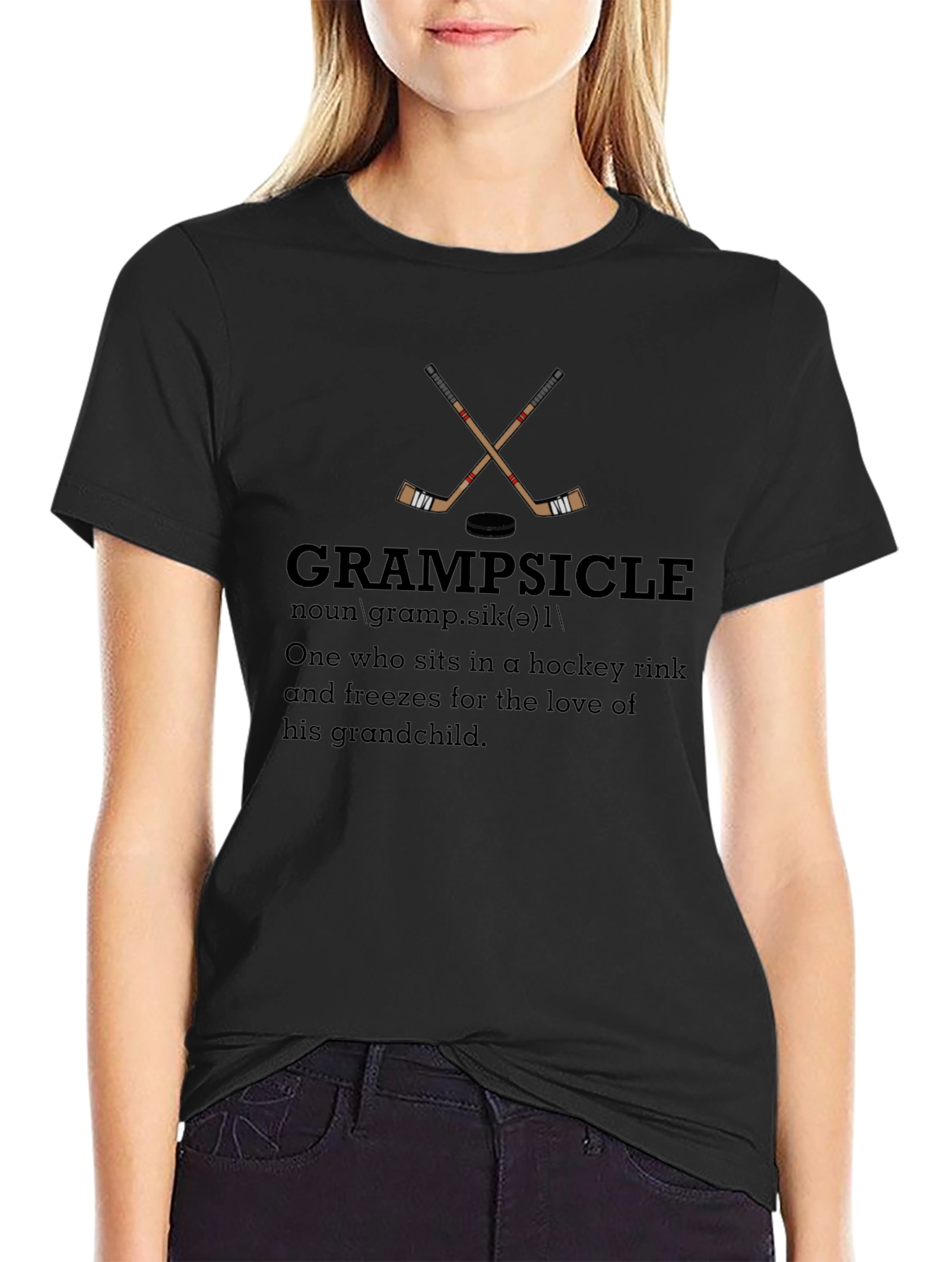 Grampsicle Hockey T-Shirt - Grandfather Gift
