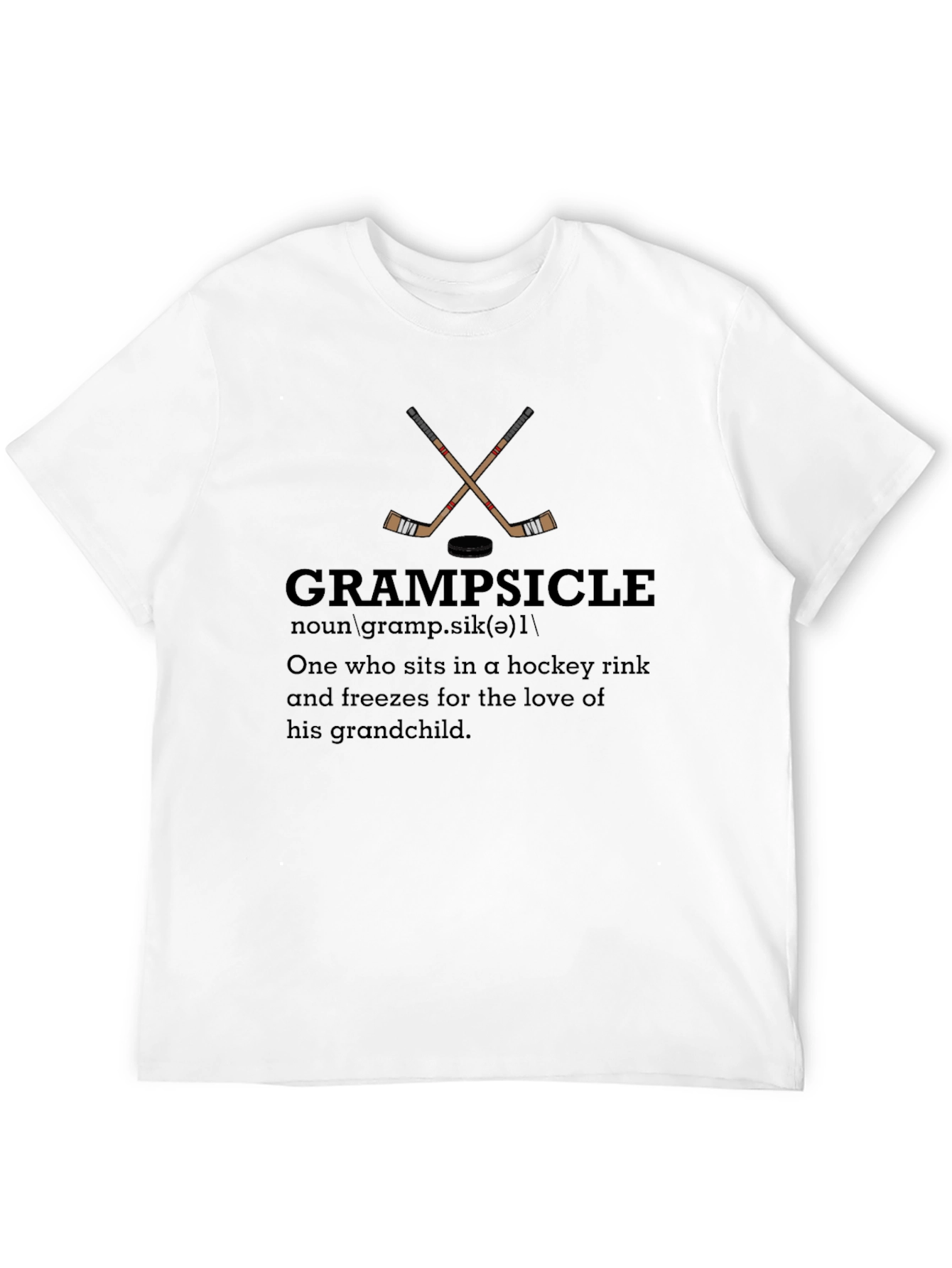Grampsicle Hockey T-Shirt - Grandfather Gift