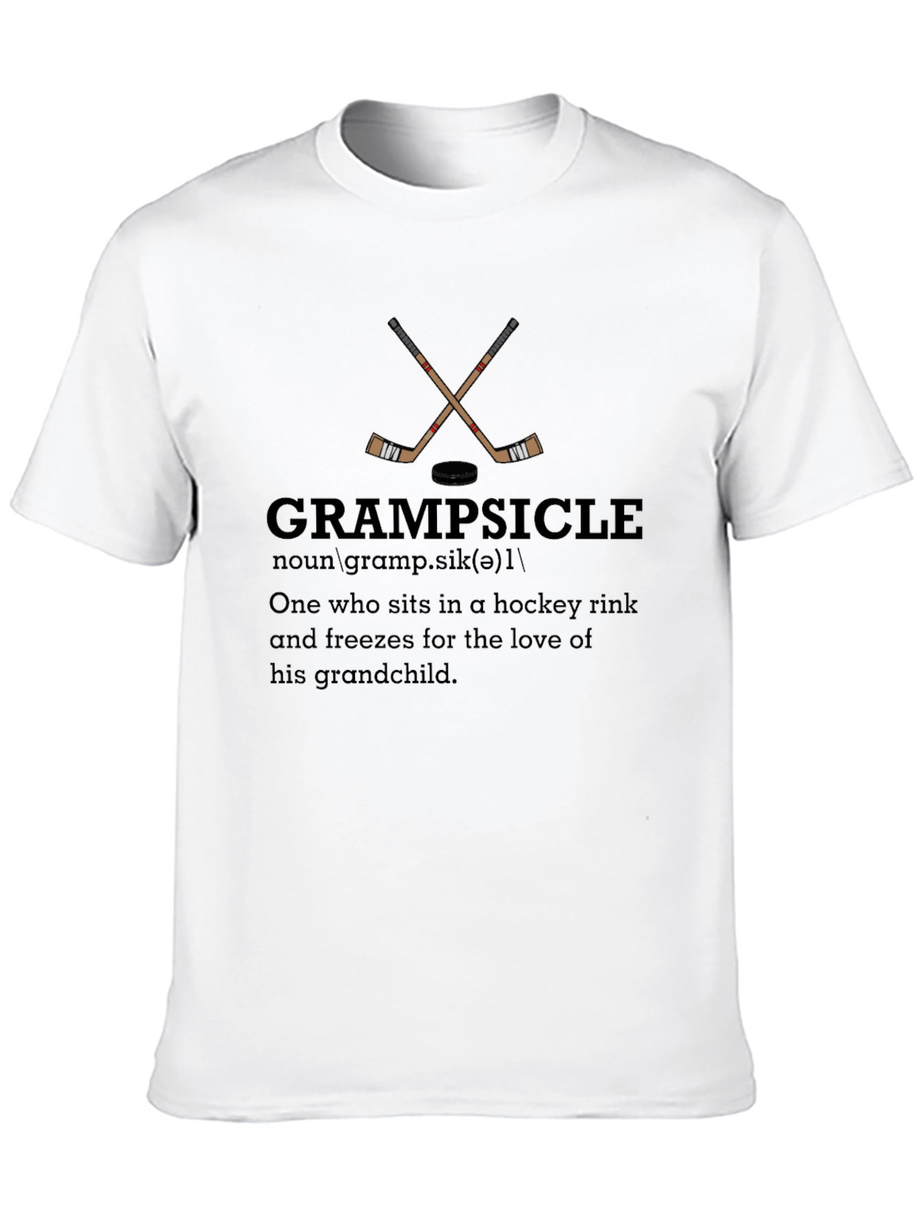 Grampsicle Hockey T-Shirt - Grandfather Gift