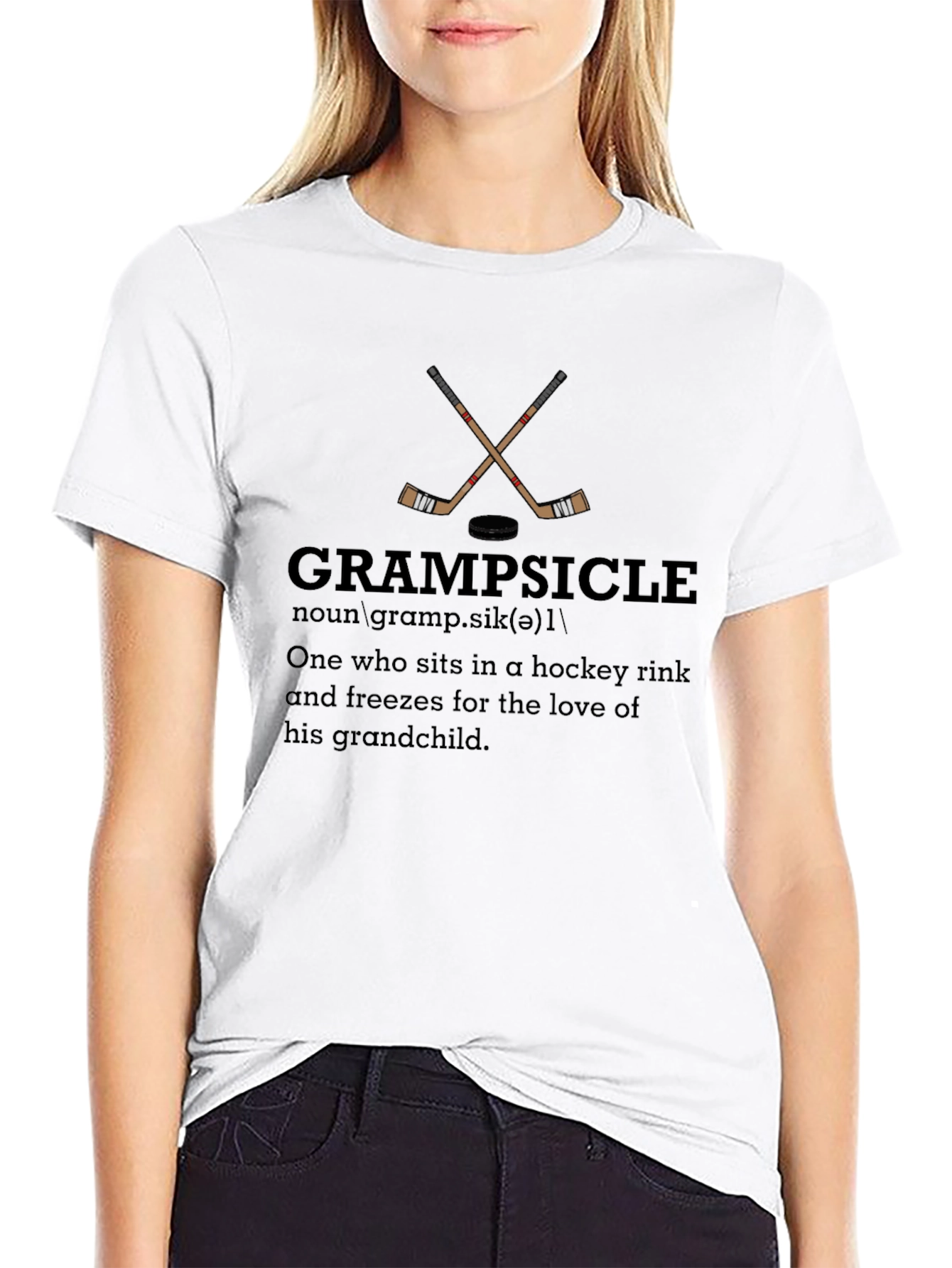 Grampsicle Hockey T-Shirt - Grandfather Gift