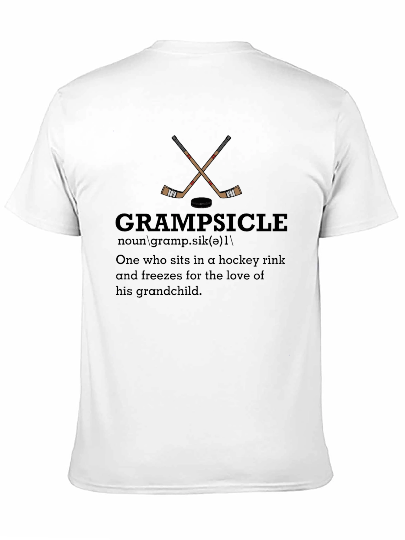 Grampsicle Hockey T-Shirt - Grandfather Gift