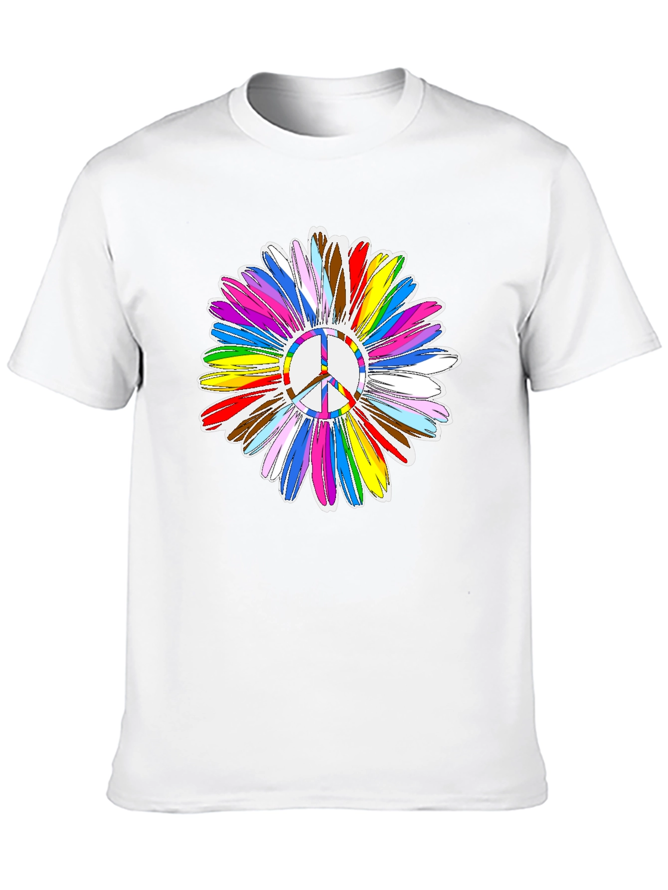 Peace Sign Flower Graphic Tee