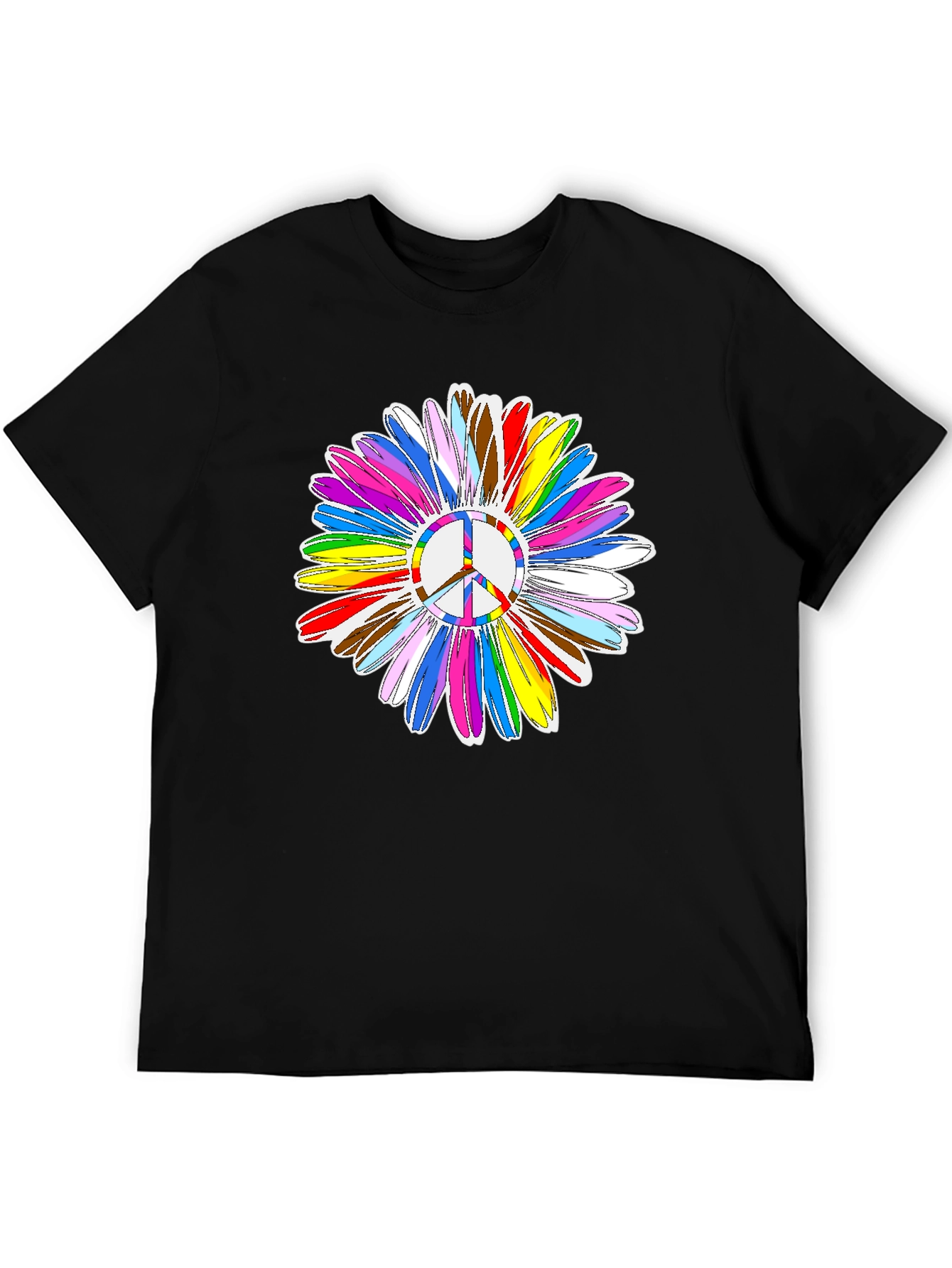 Peace Sign Flower Graphic Tee