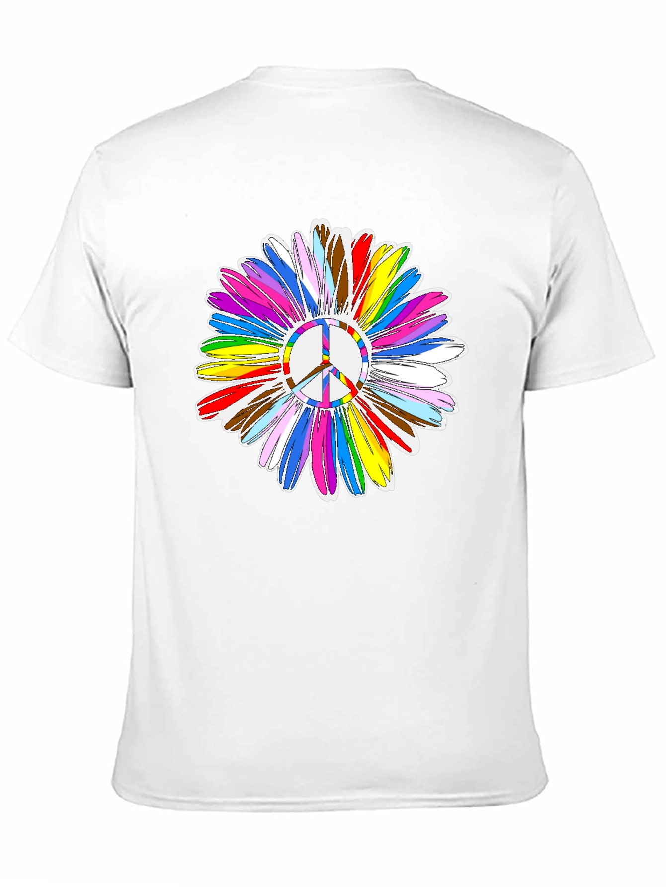 Peace Sign Flower Graphic Tee