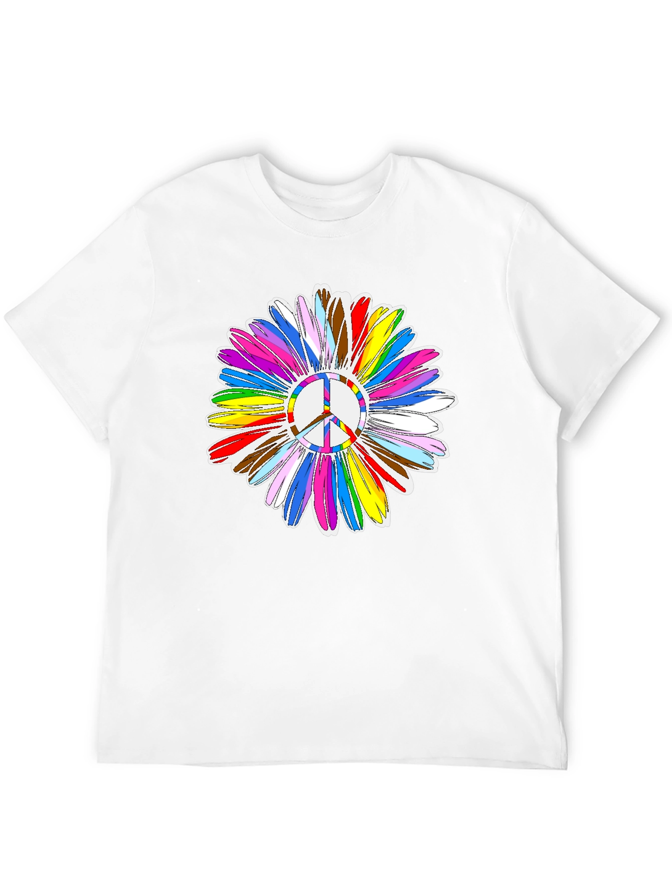 Peace Sign Flower Graphic Tee