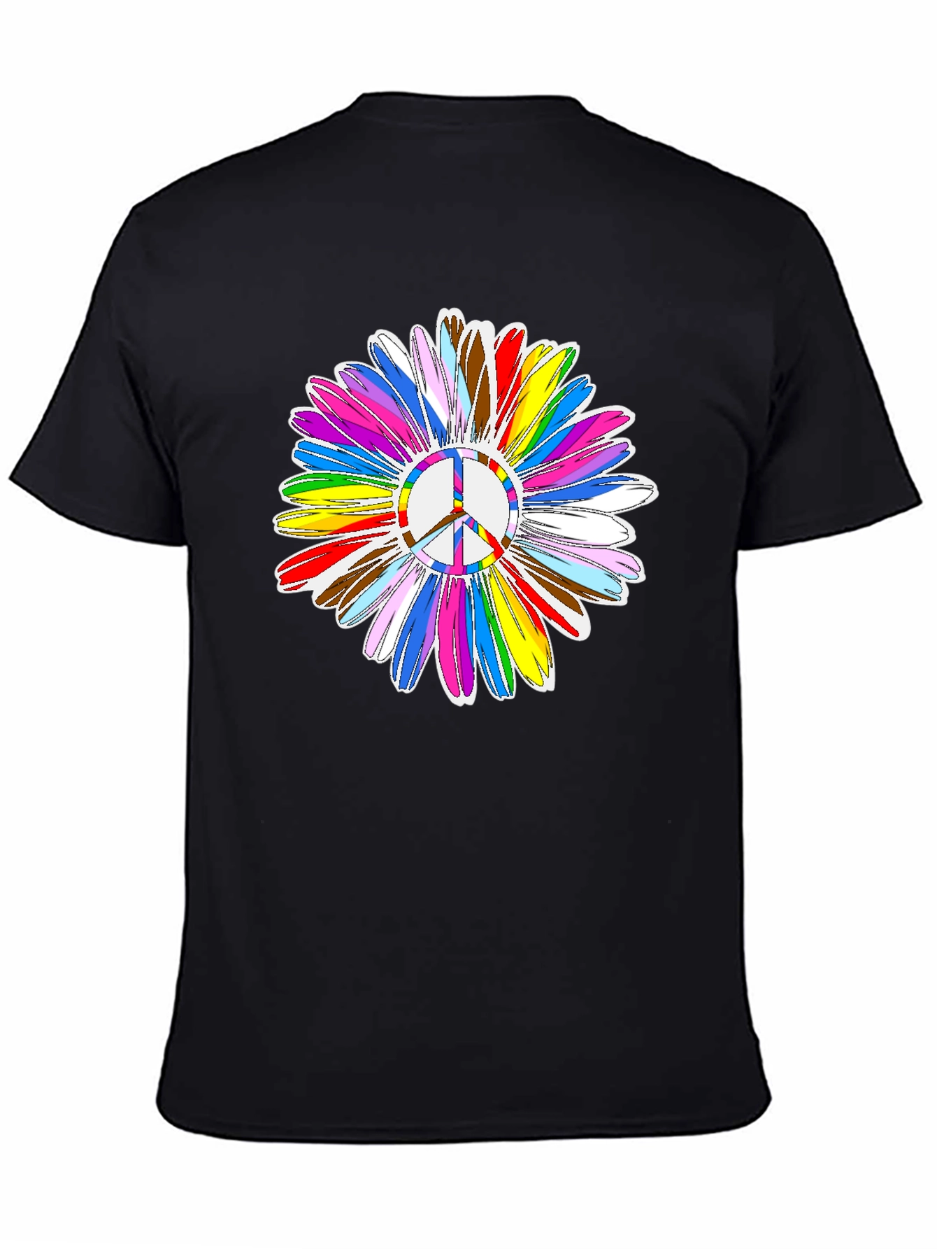 Peace Sign Flower Graphic Tee