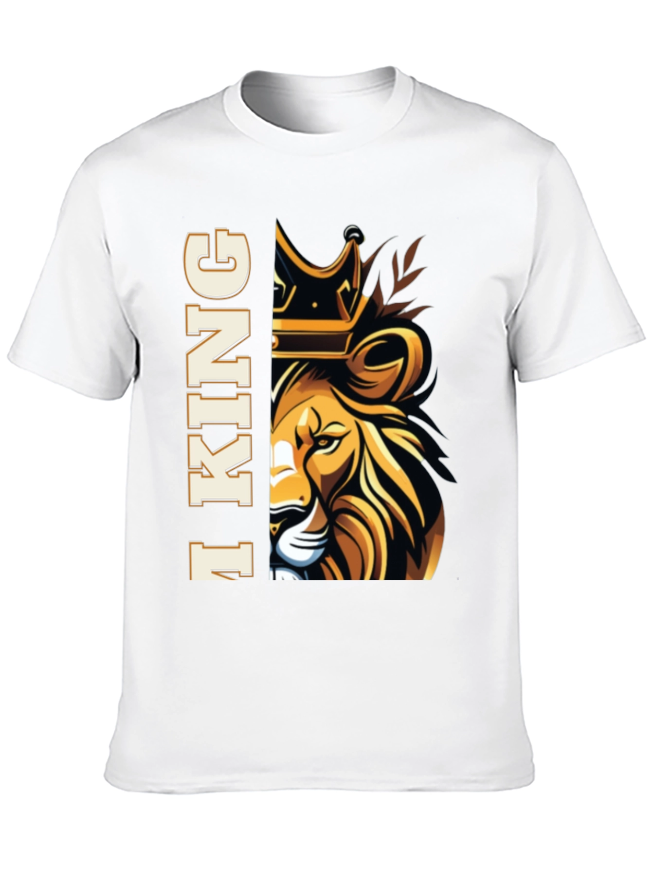 I King Lion Graphic Tee - Mens Black T-Shirt