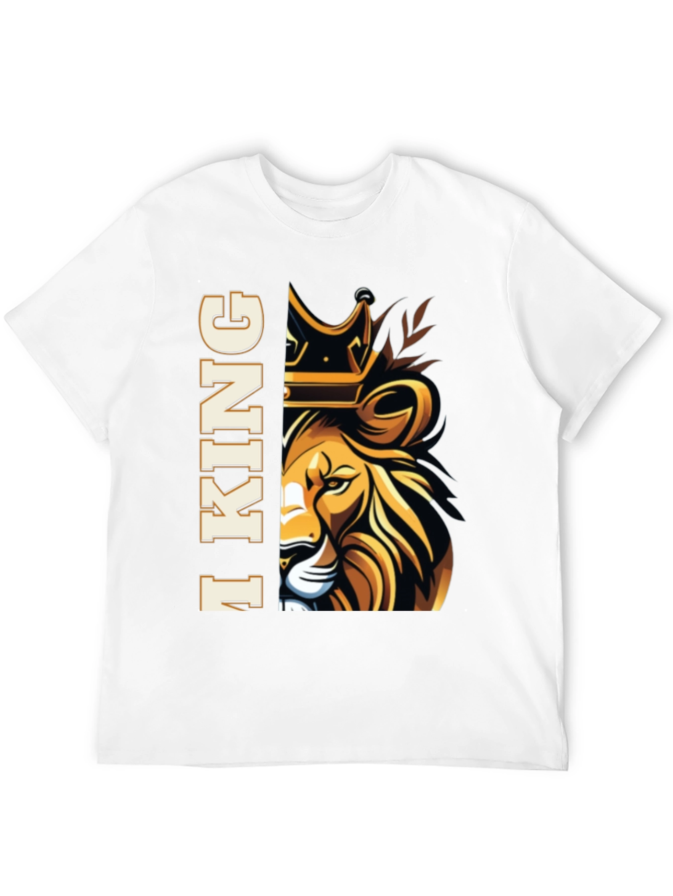 I King Lion Graphic Tee - Mens Black T-Shirt