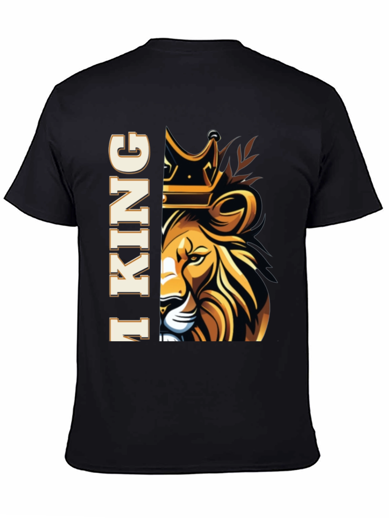 I King Lion Graphic Tee - Mens Black T-Shirt