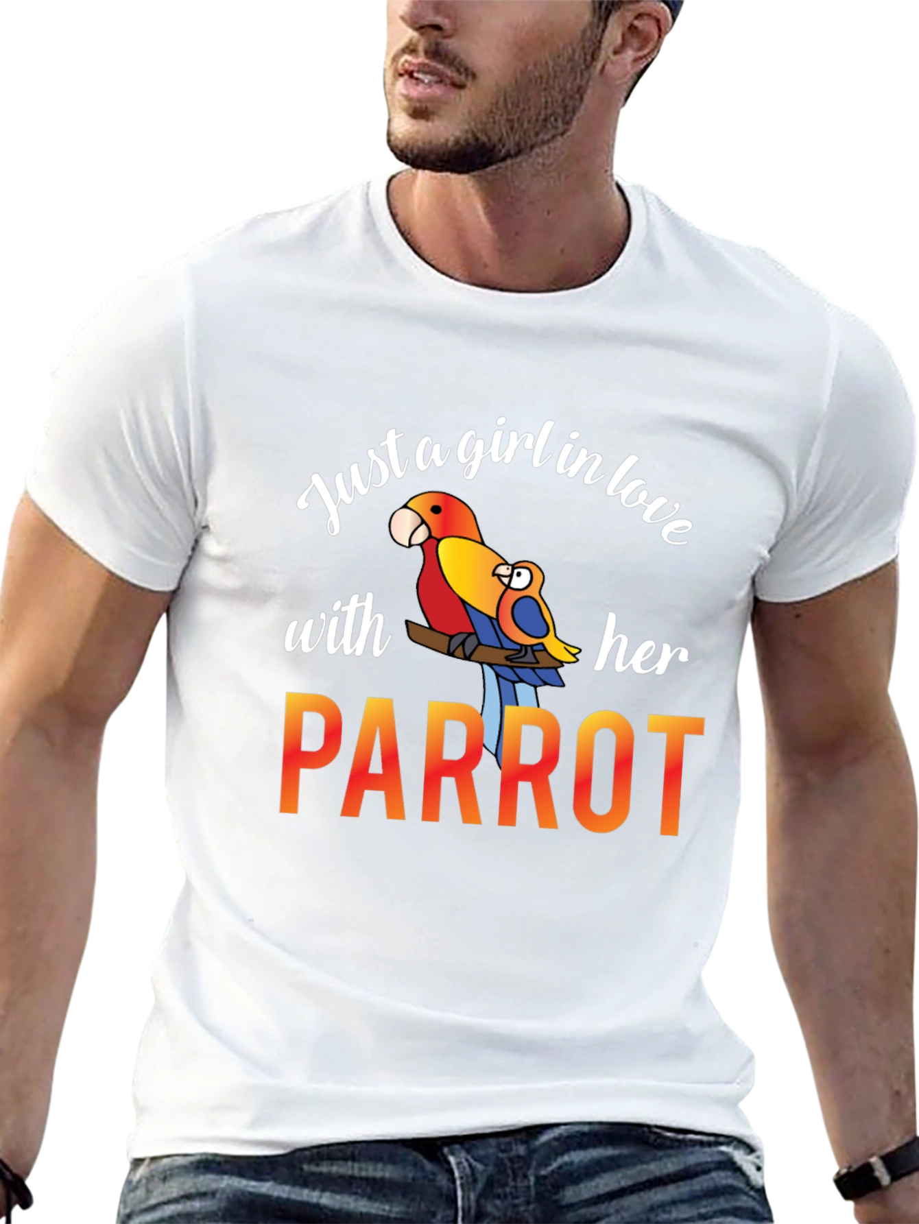 Just A Girl In Love With Her Parrot T-Shirt