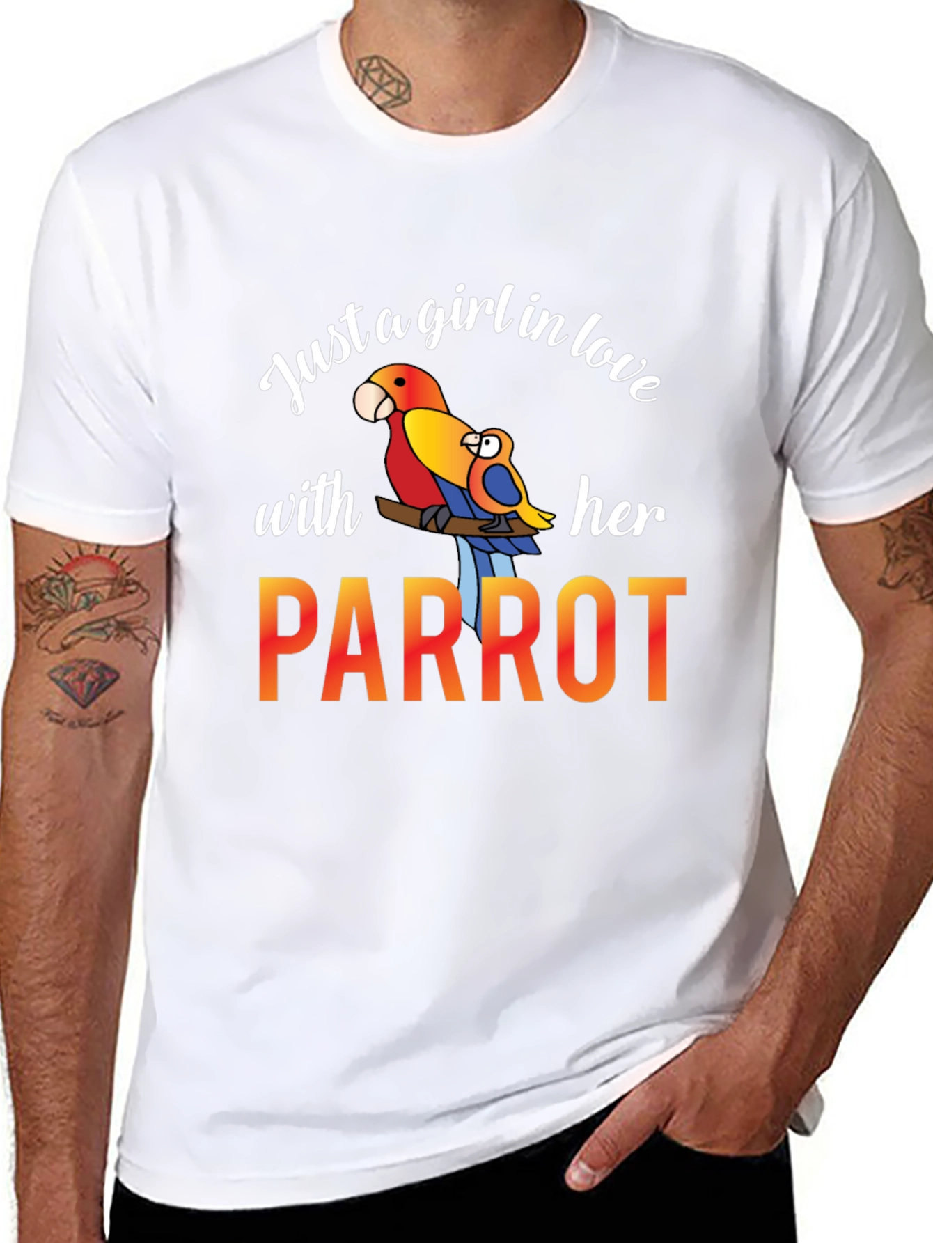 Just A Girl In Love With Her Parrot T-Shirt