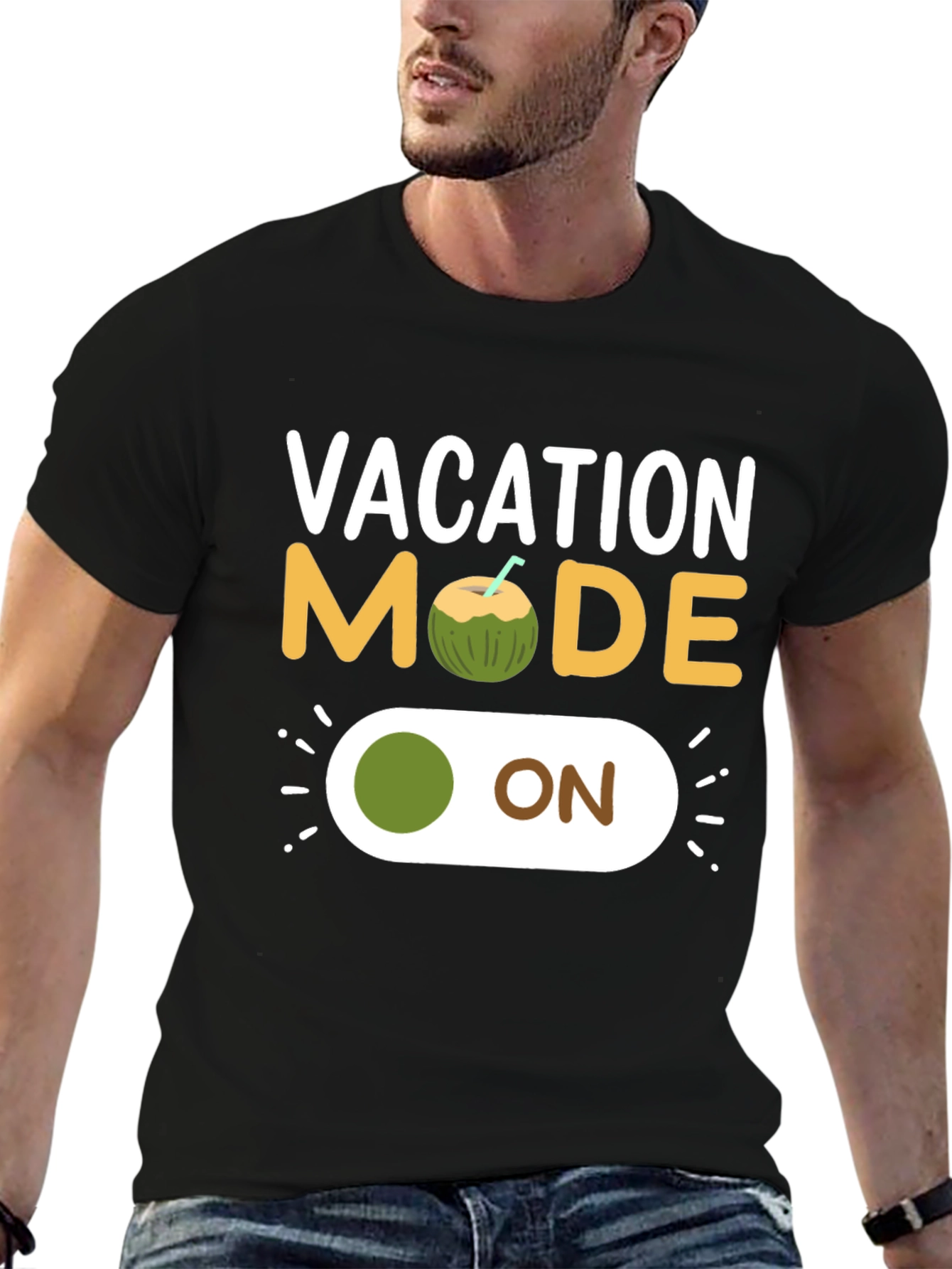 Vacation Mode Coconut On T-Shirt