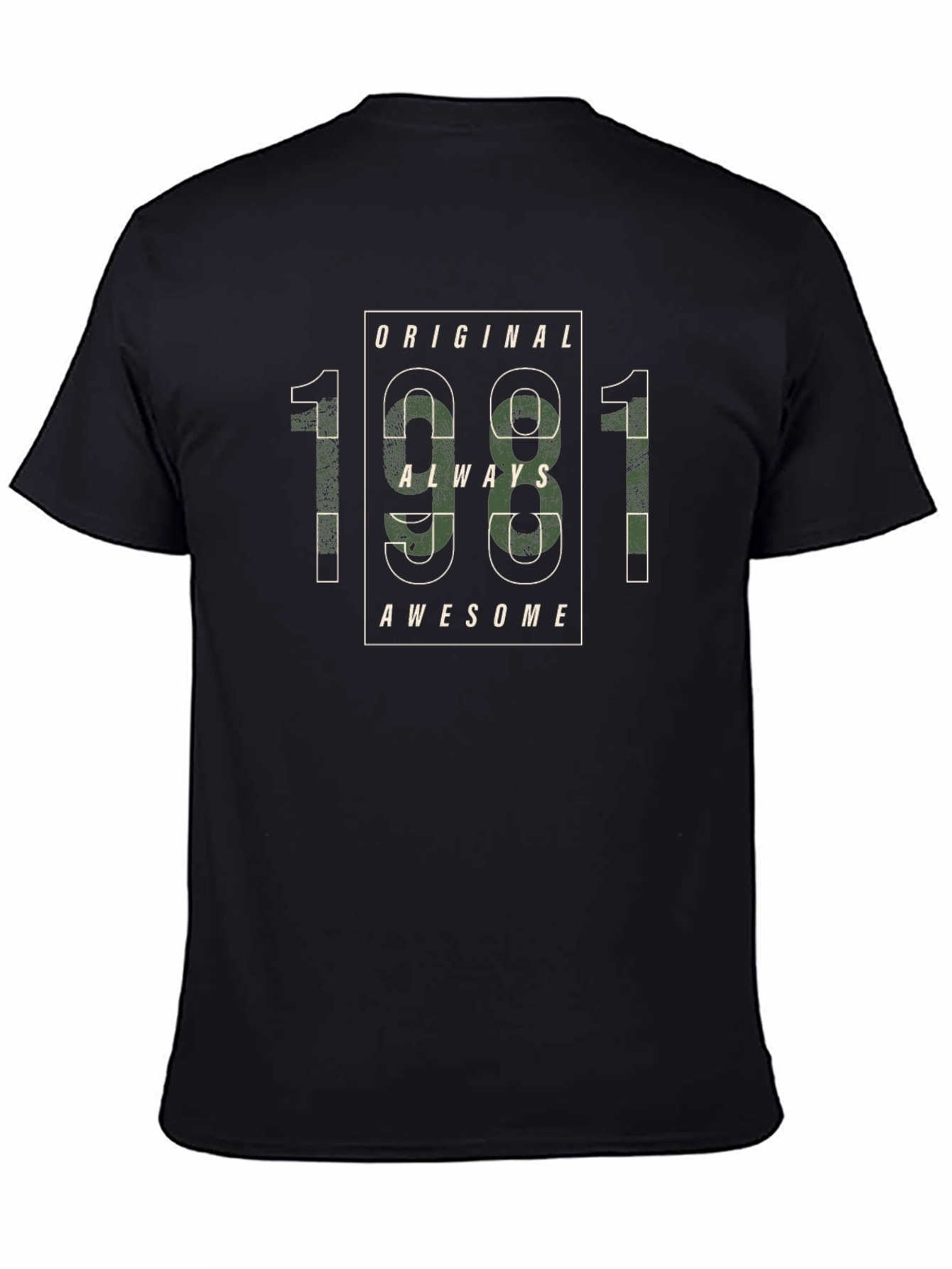 Original 1981 Always Awesome Black T-Shirt