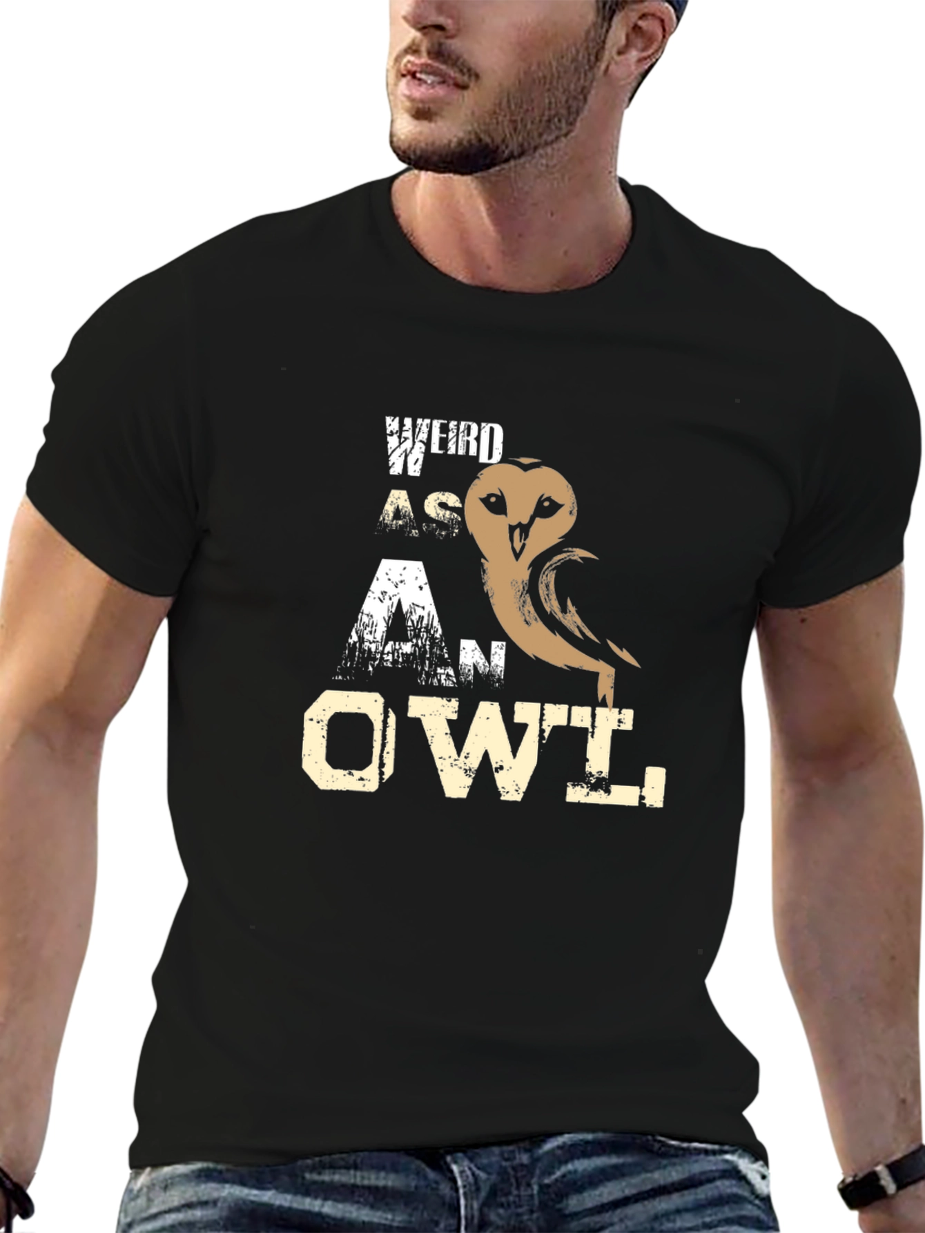Weird As An Owl Graphic T-Shirt