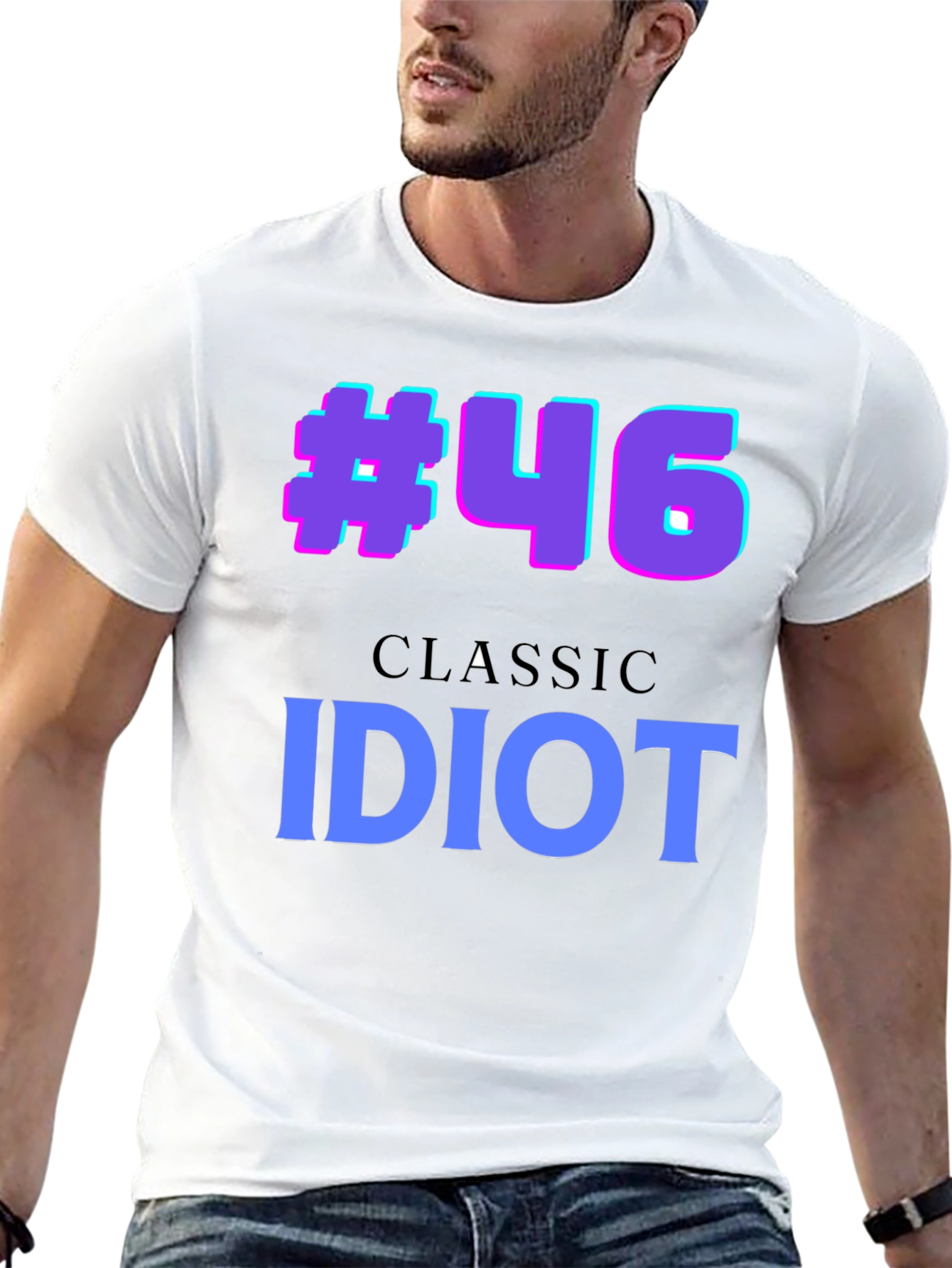 #46 Classic Idiot T-Shirt - Graphic Tee