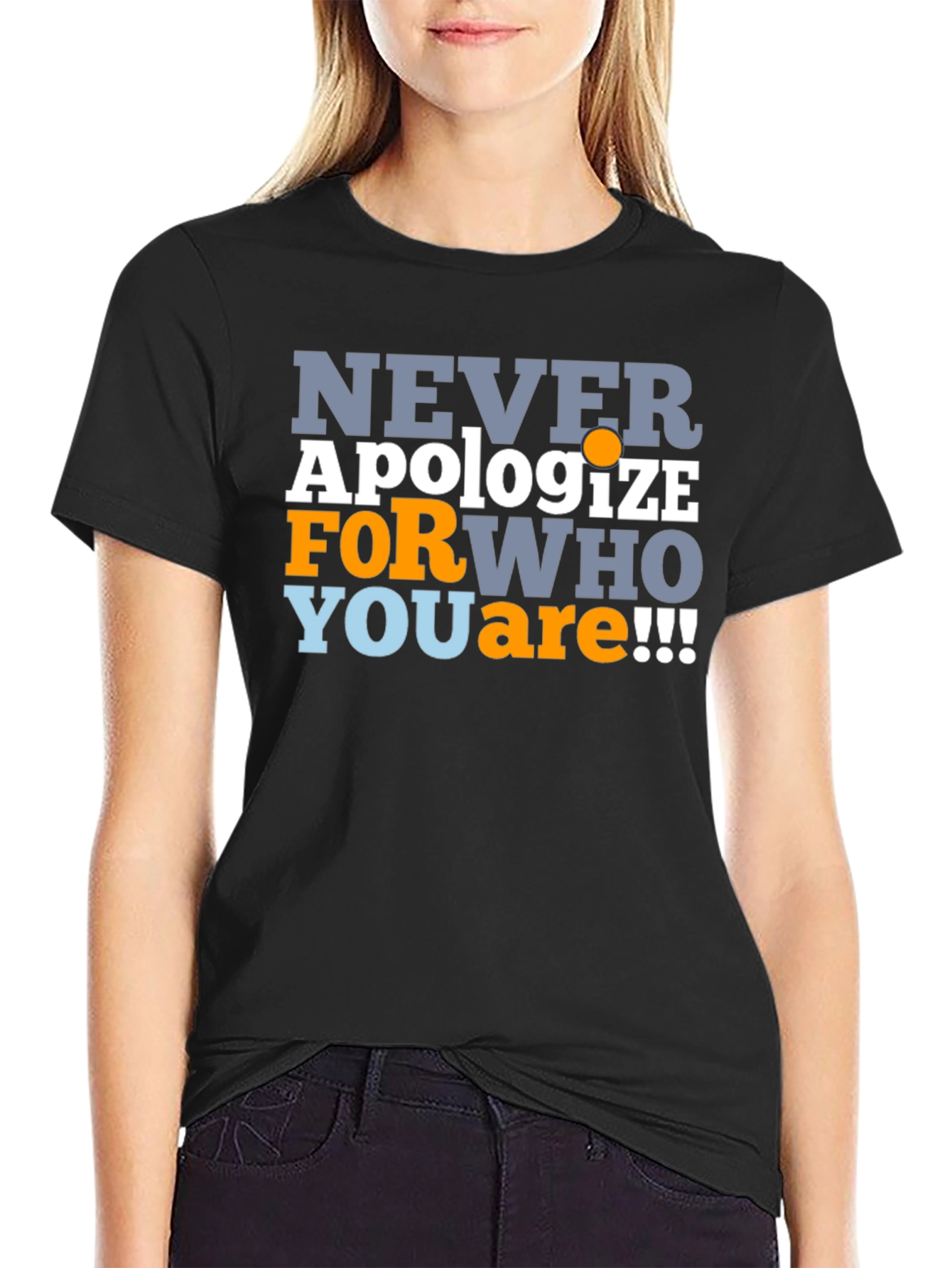 Never Apologize Mens Graphic T-Shirt