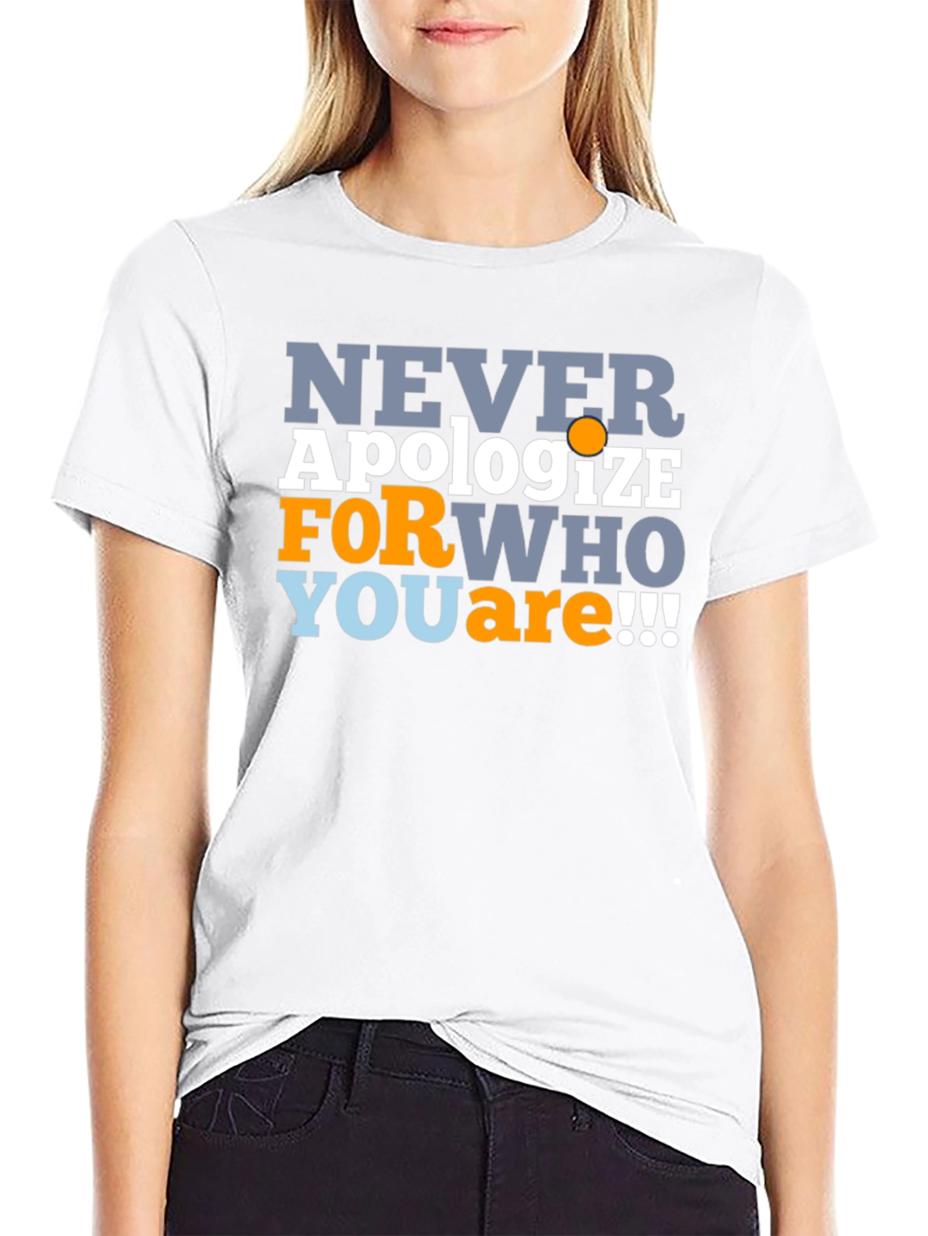 Never Apologize Mens Graphic T-Shirt