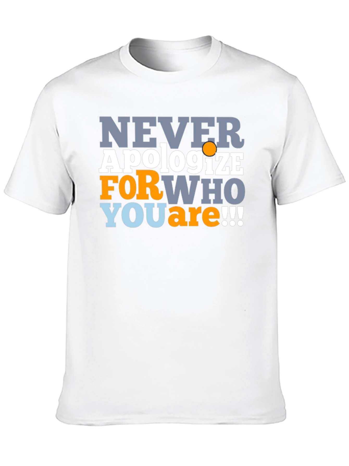 Never Apologize Mens Graphic T-Shirt