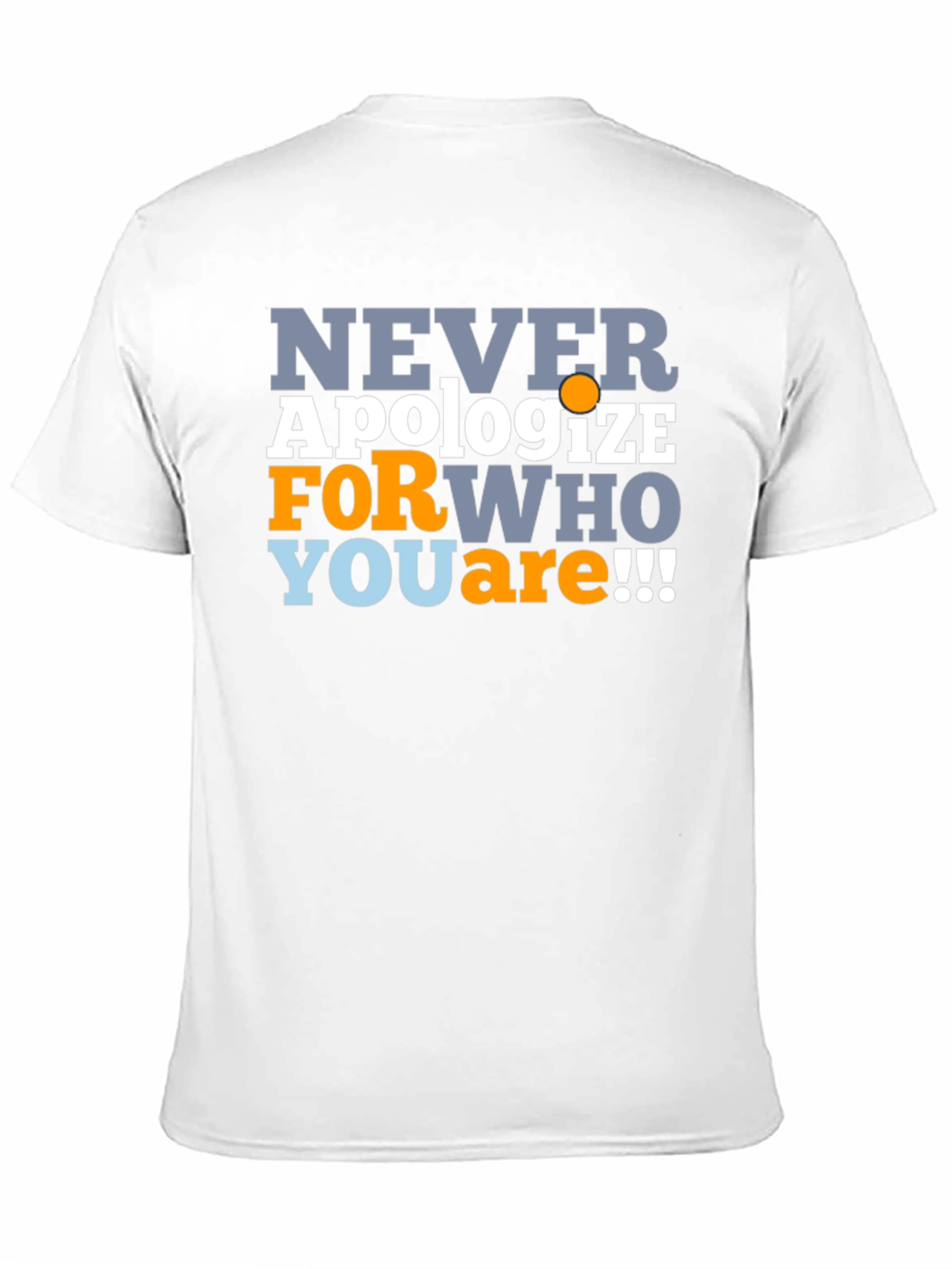 Never Apologize Mens Graphic T-Shirt