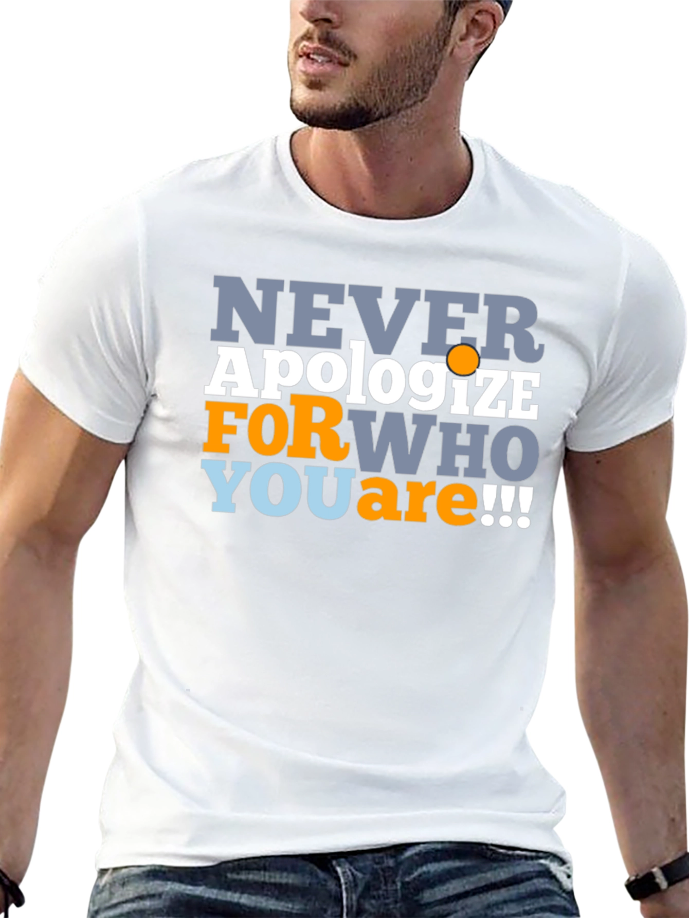 Never Apologize Mens Graphic T-Shirt