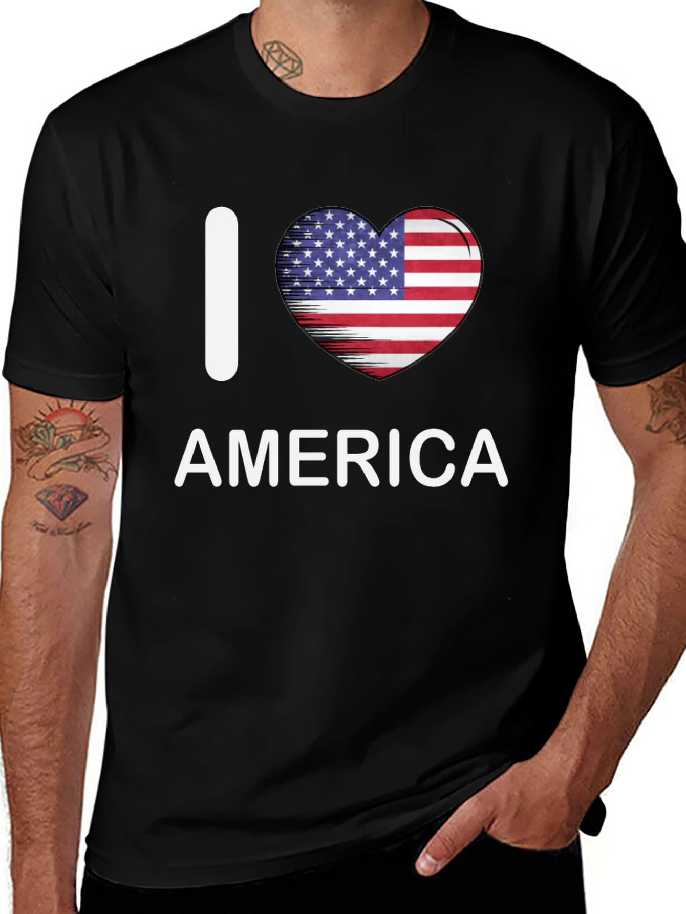 I Love America Patriotic T-Shirt