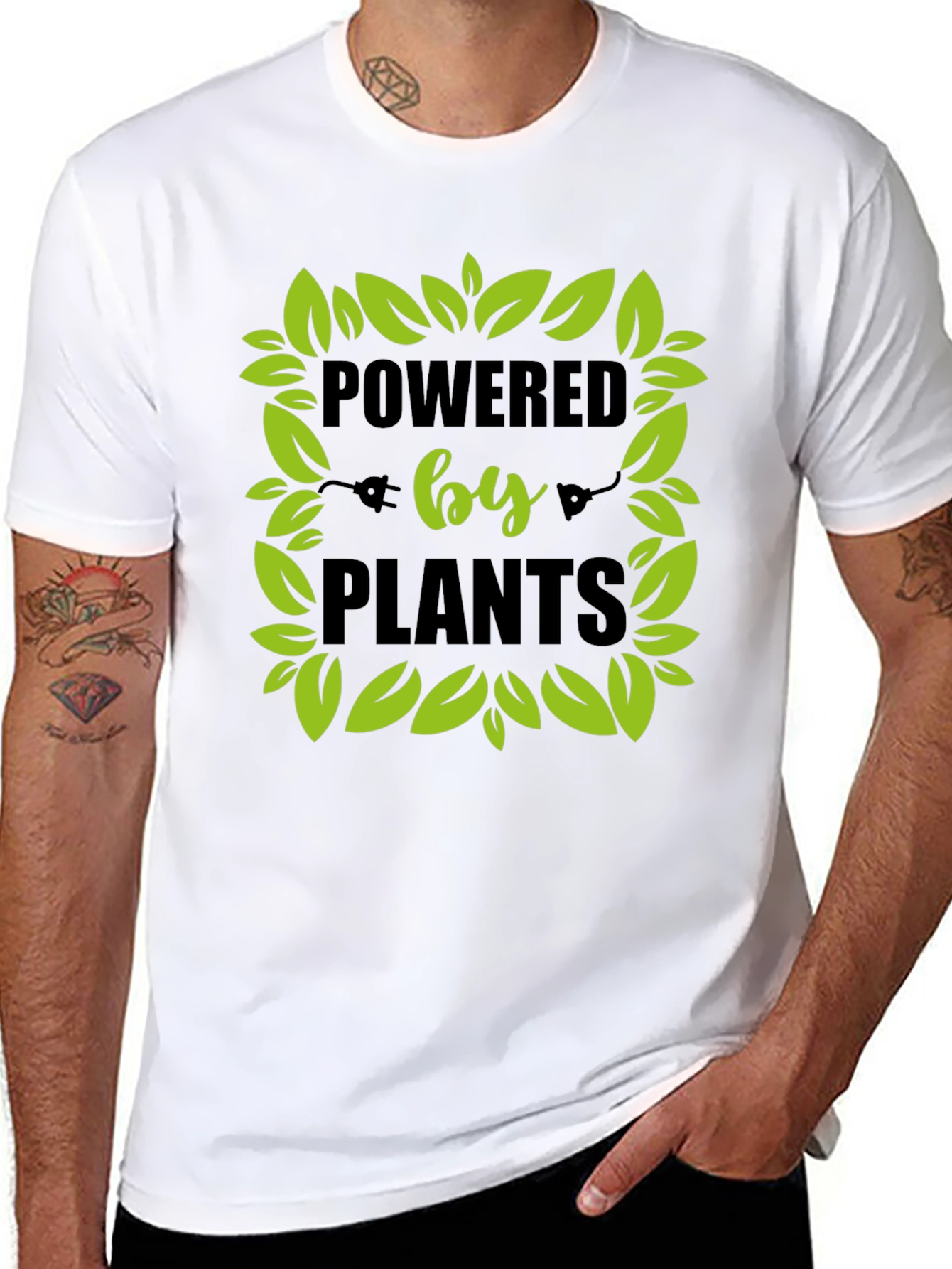 Powered by Plants Vegan Graphic Tee