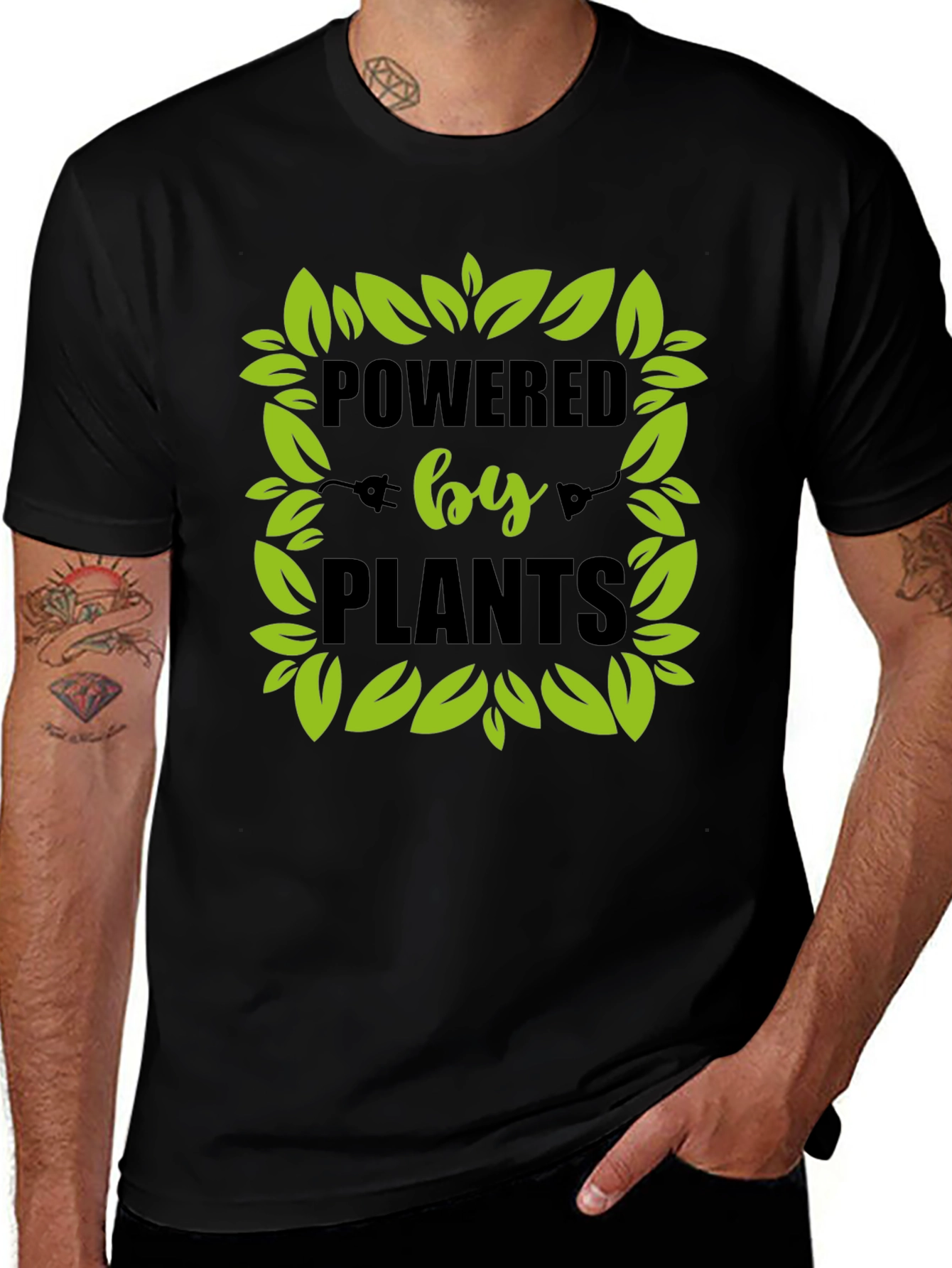 Powered by Plants Vegan Graphic Tee