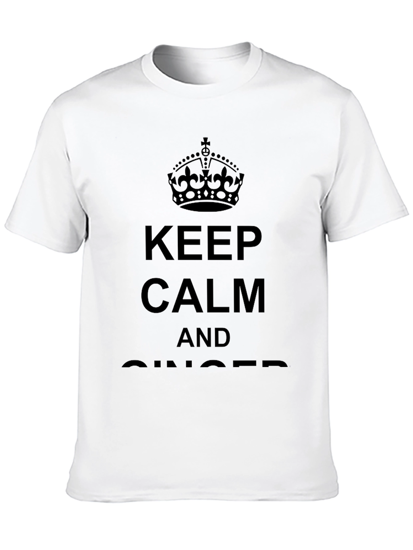 Keep Calm And Ginger Black T-Shirt