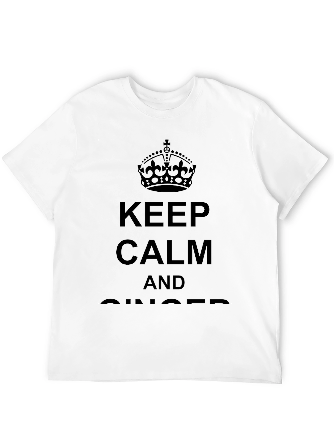 Keep Calm And Ginger Black T-Shirt