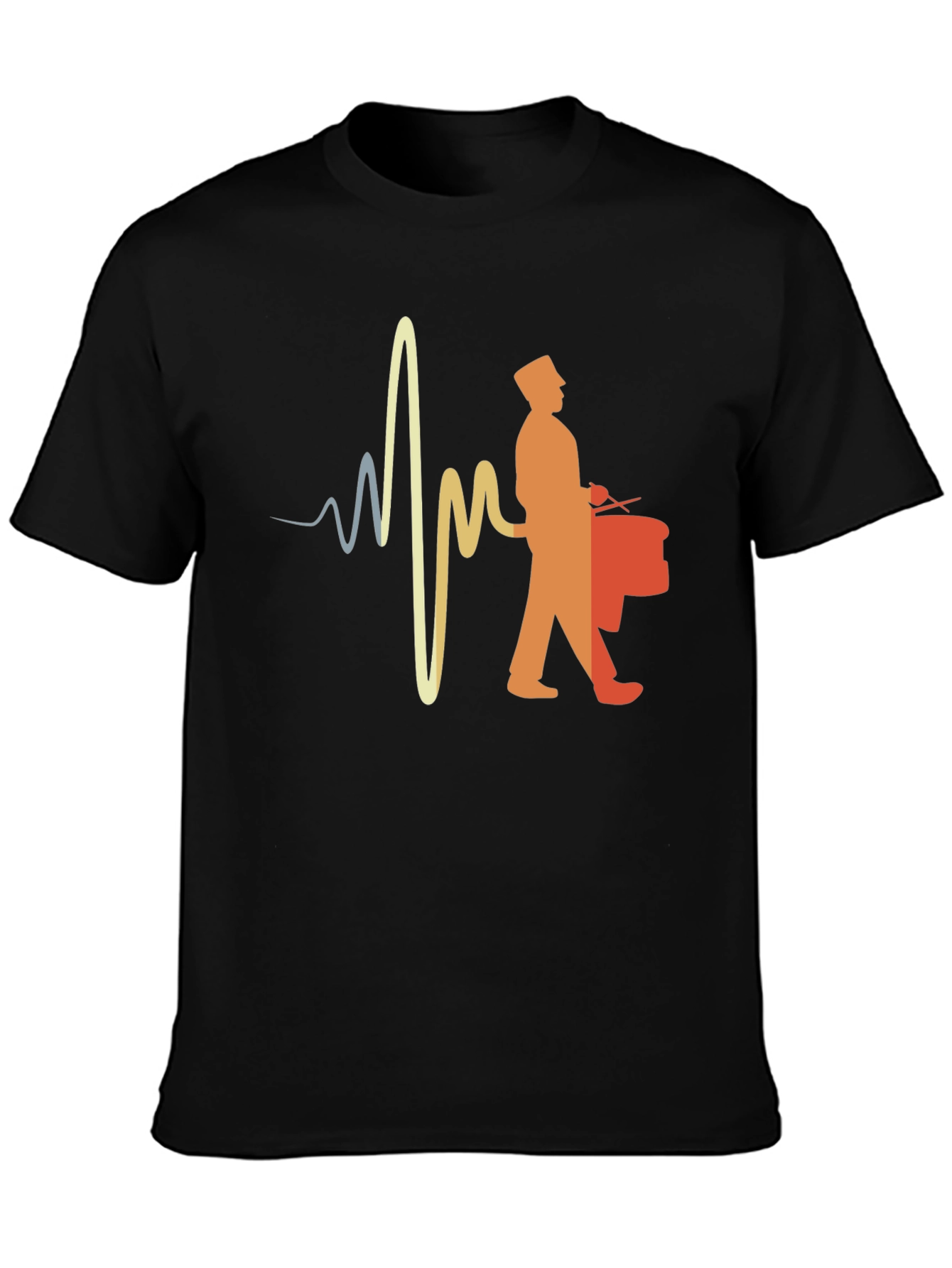 Drumline Heartbeat T-Shirt - Music Lover Tee