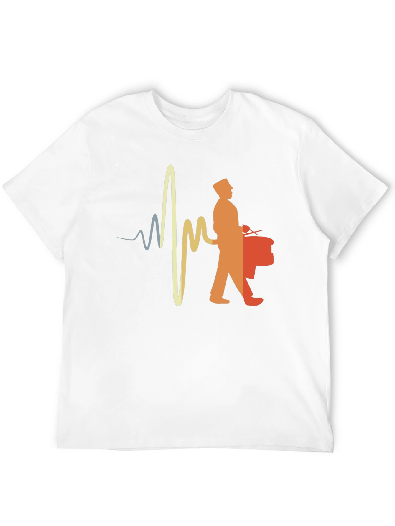 Drumline Heartbeat T-Shirt - Music Lover Tee
