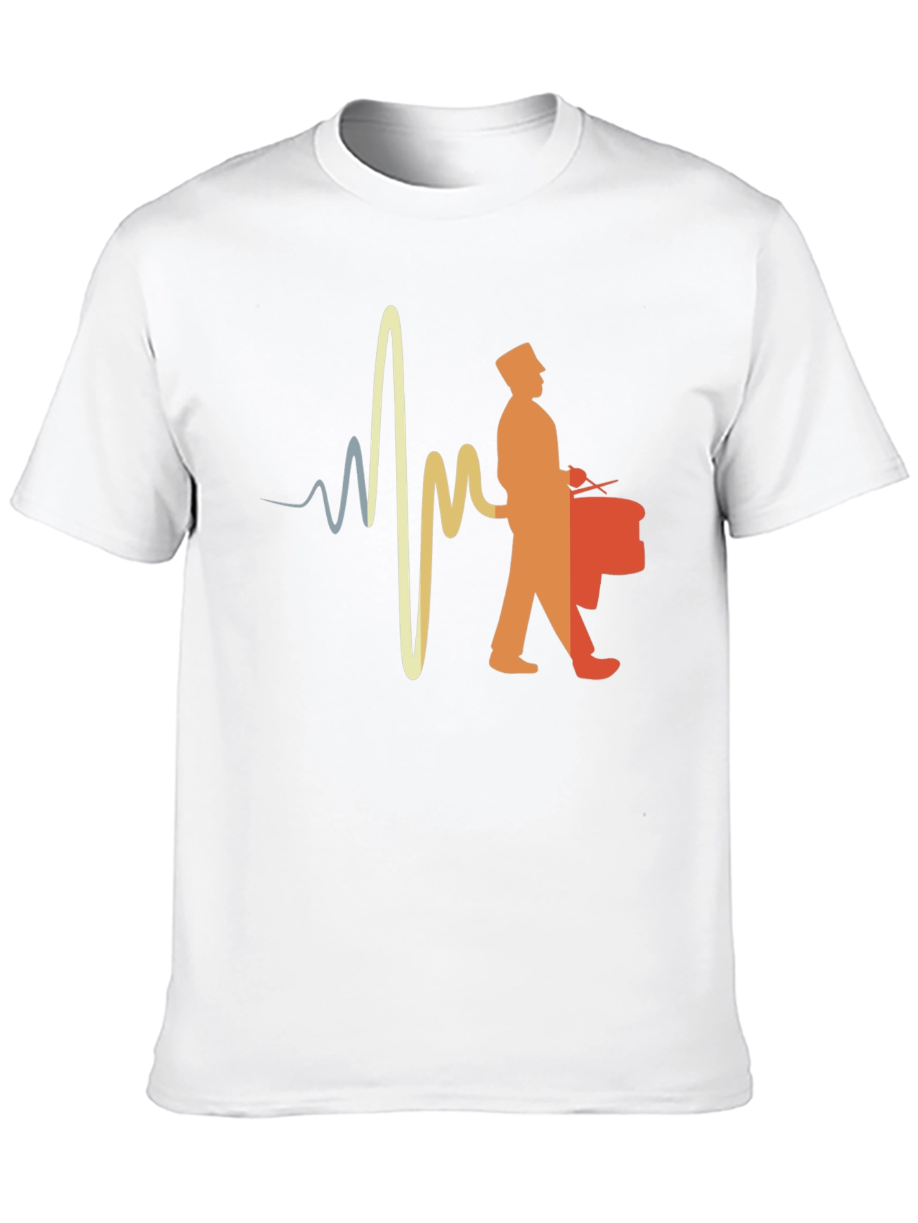 Drumline Heartbeat T-Shirt - Music Lover Tee